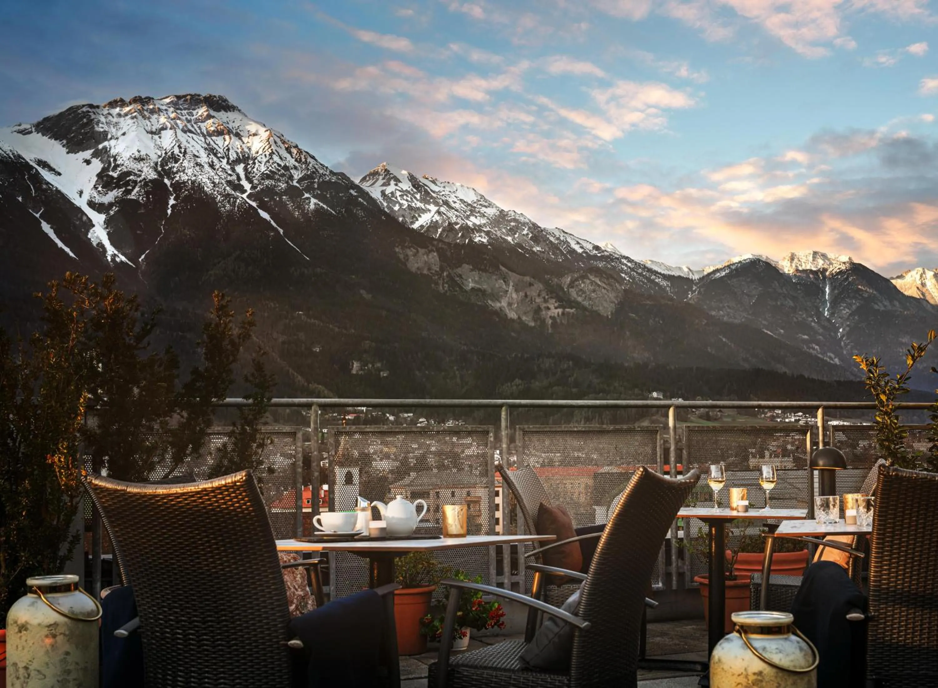 Balcony/Terrace in Hotel Schwarzer Adler Innsbruck