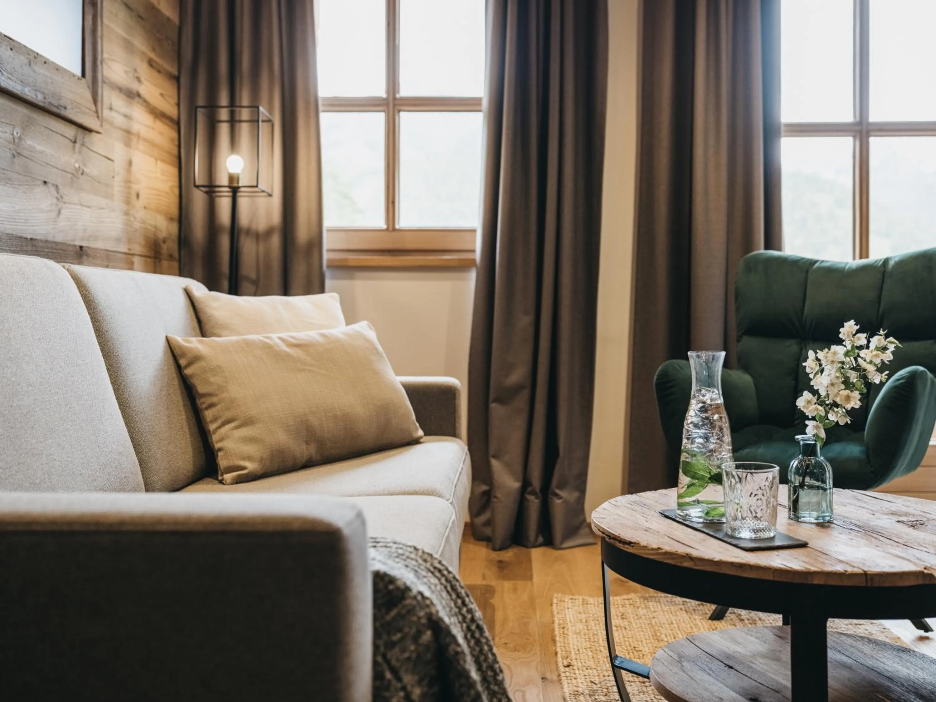 Living room in VAYA Achensee