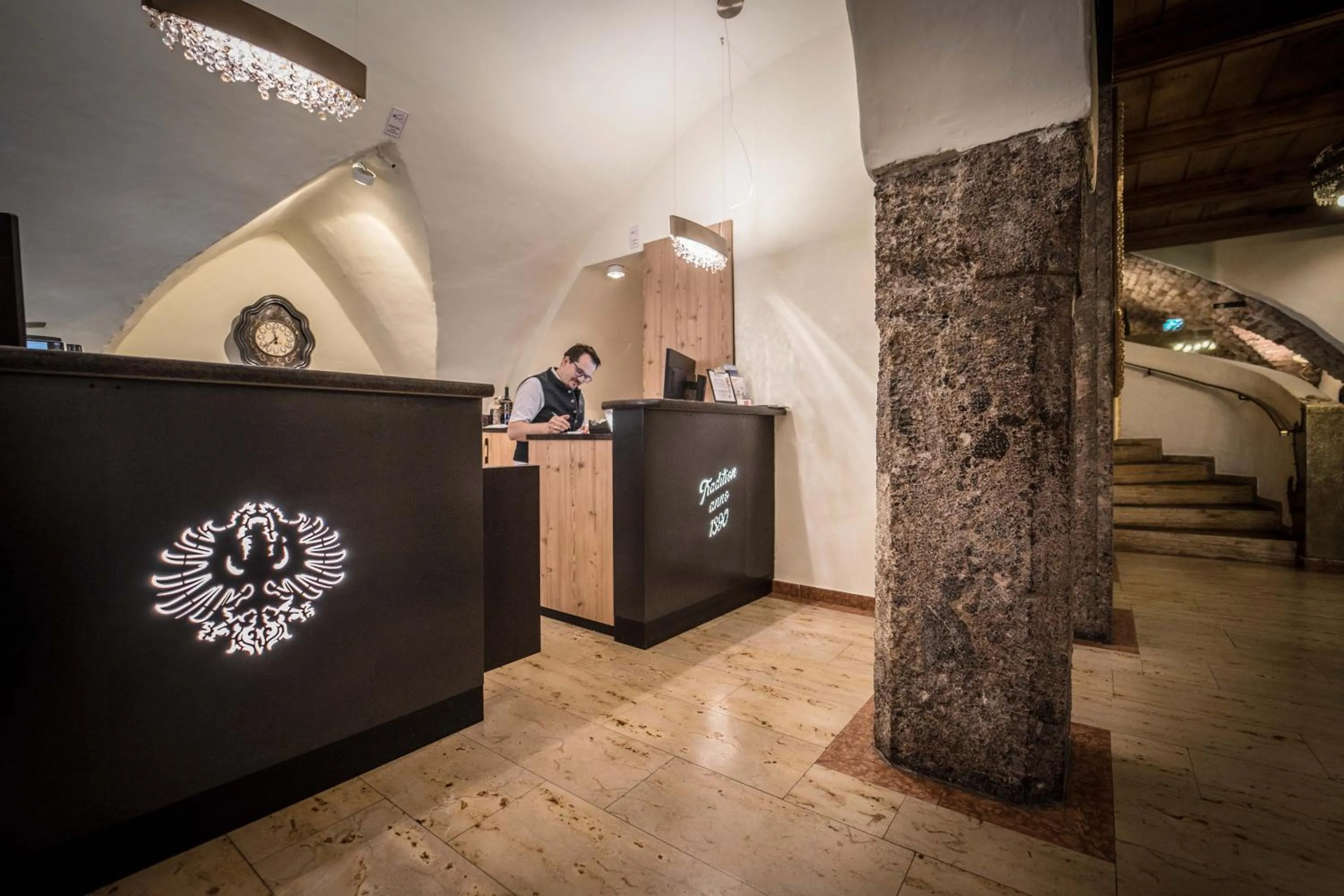 Lobby or reception in Hotel Goldener Adler, BW Signature Collection