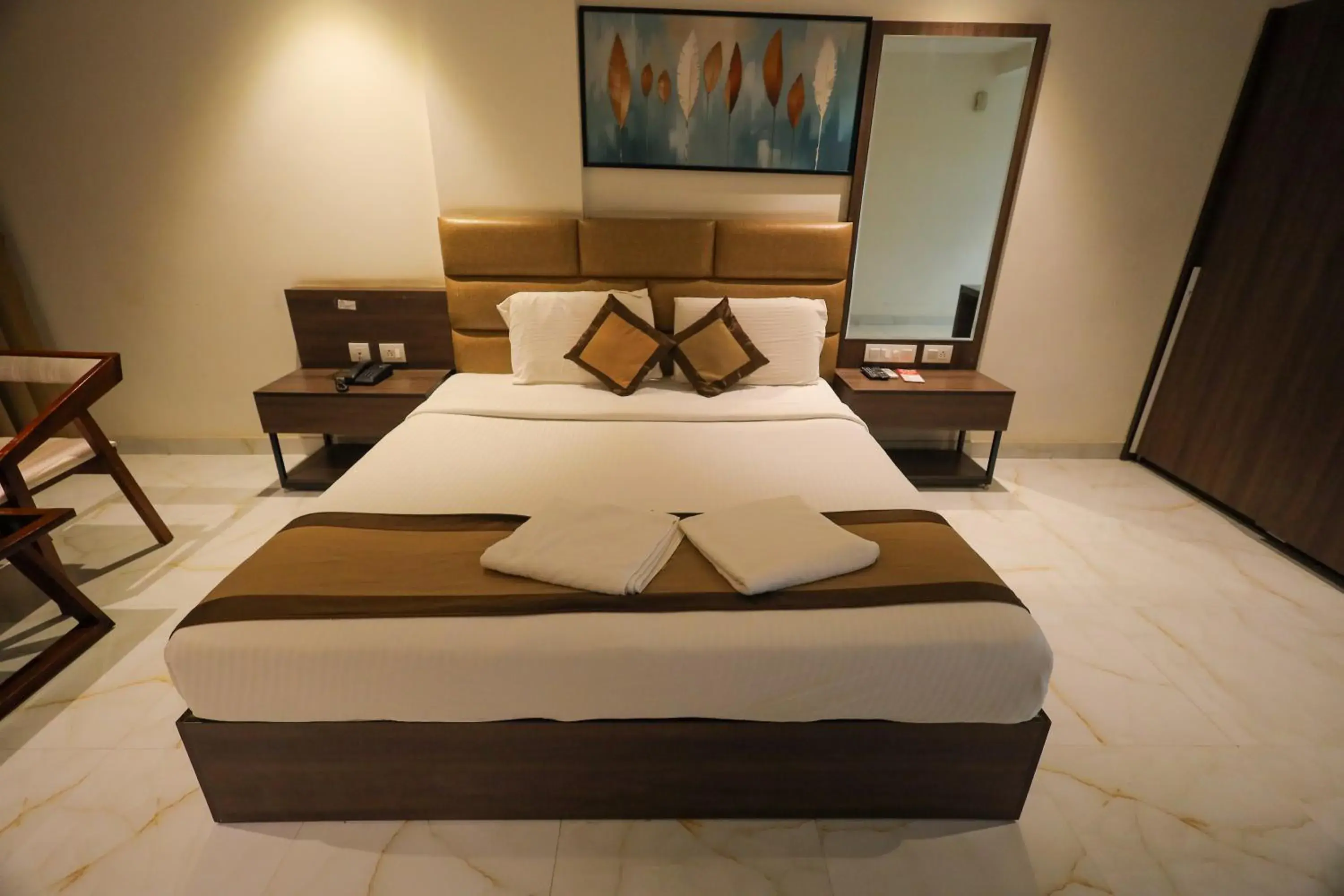 Bed in Adyar Plaza Inn by RAK Rooms, Mangaluru Bed in Adyar Plaza Inn by RAK Rooms, Mangaluru