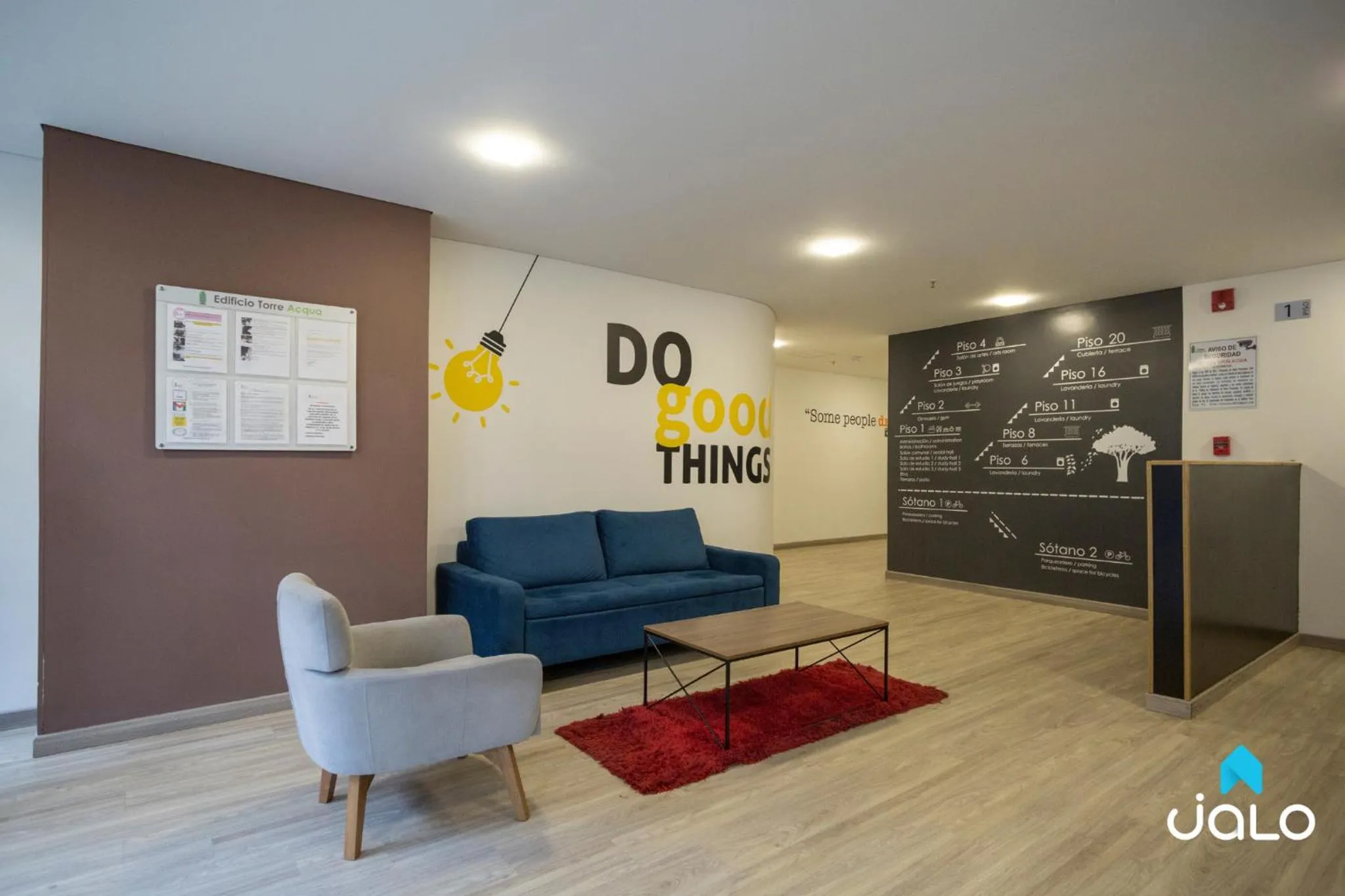 Living room in Torre Acqua Lofts - Downtown Bogota By Jalo