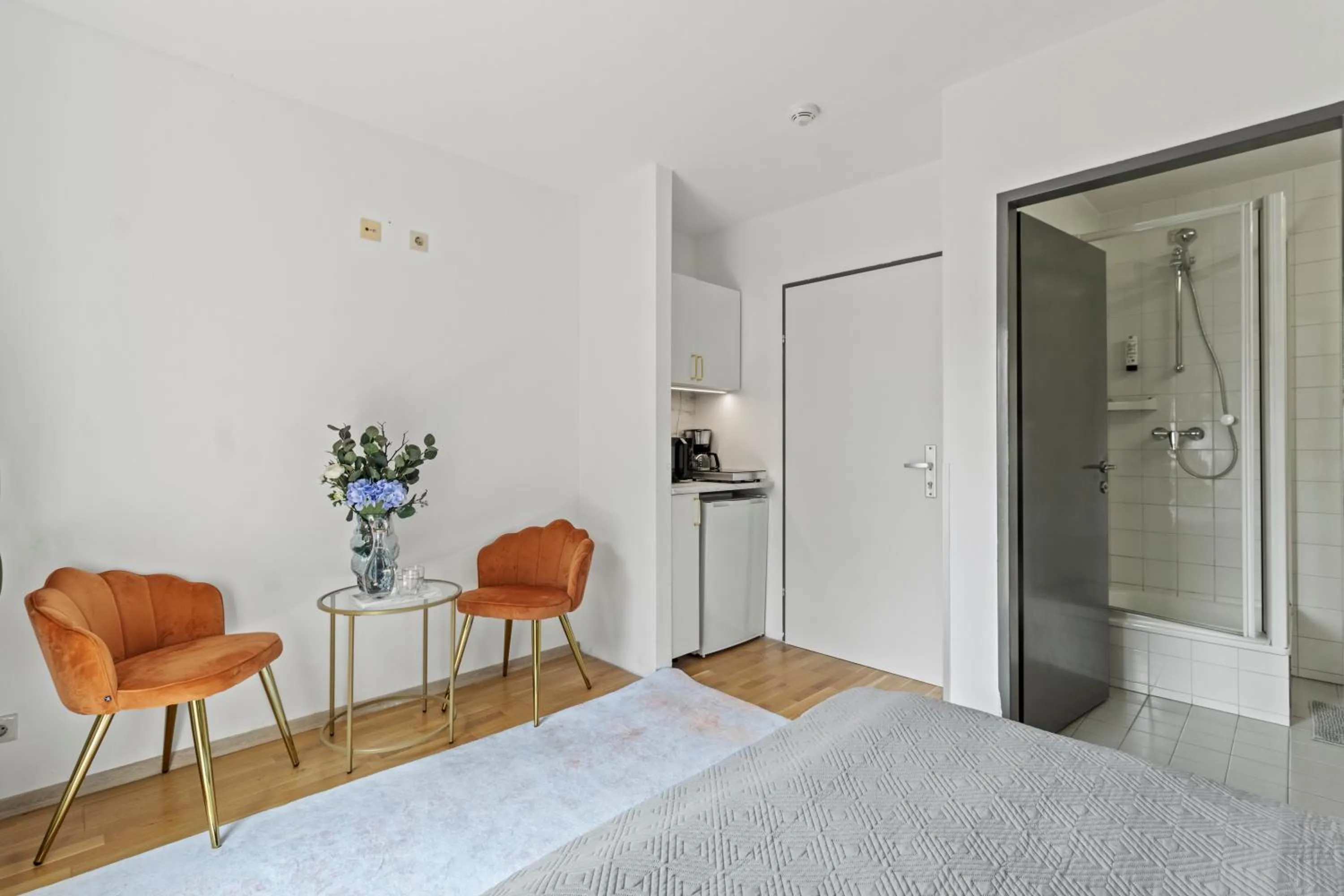 Bed in Art Hotel Vienna