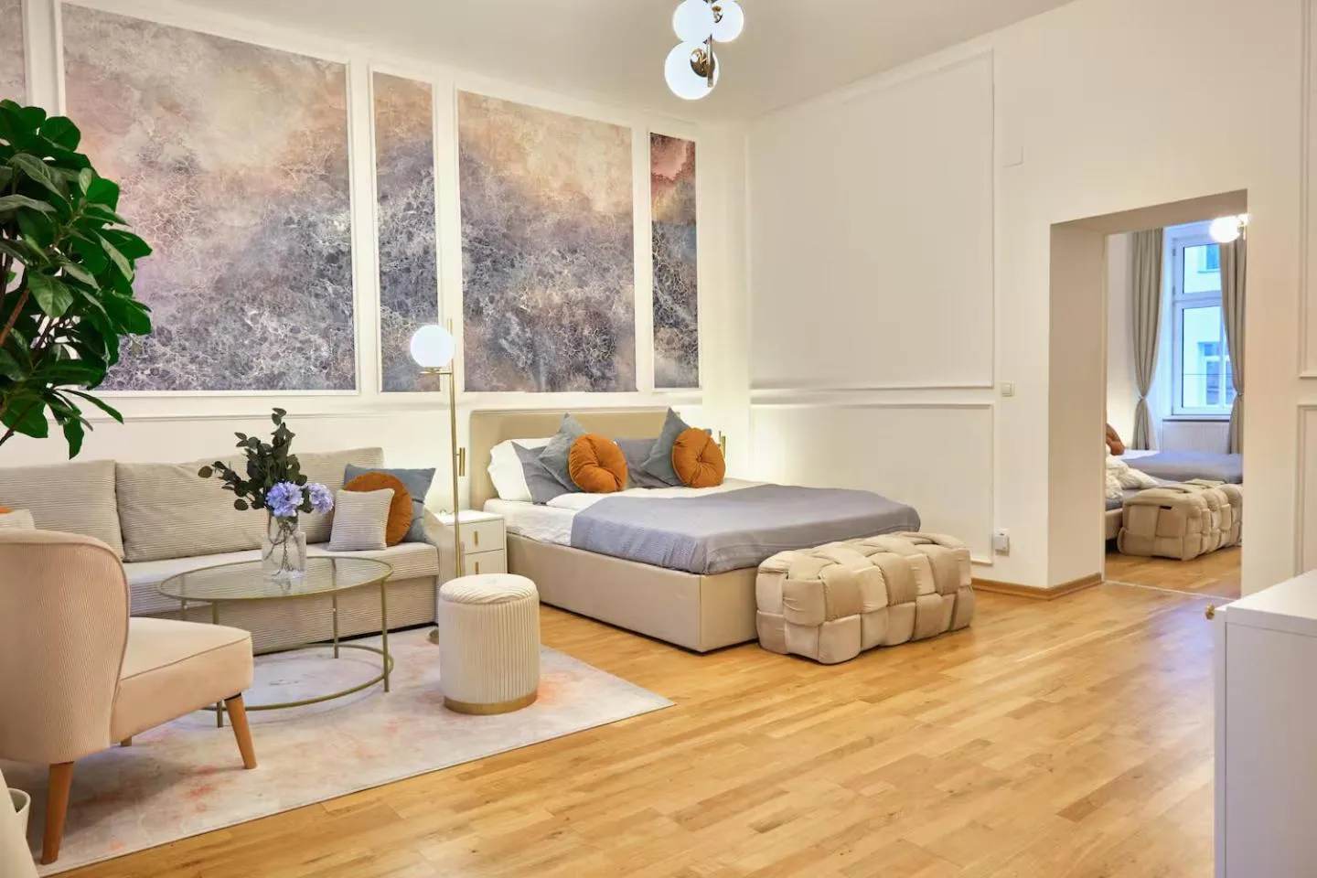 Bed in Art Hotel Vienna