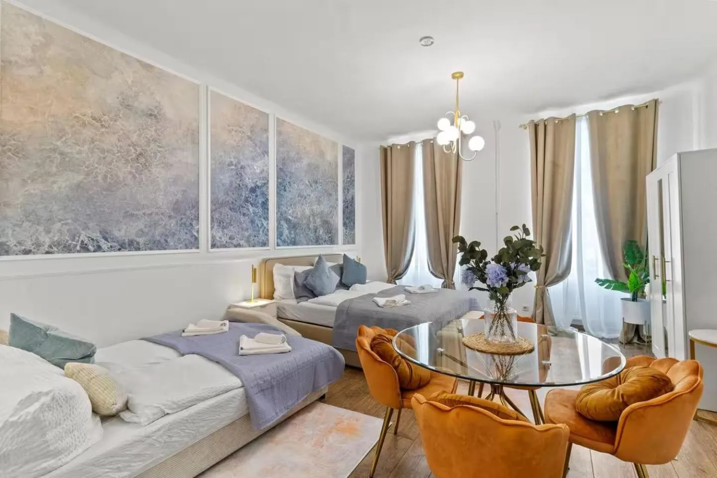 Bed in Art Hotel Vienna