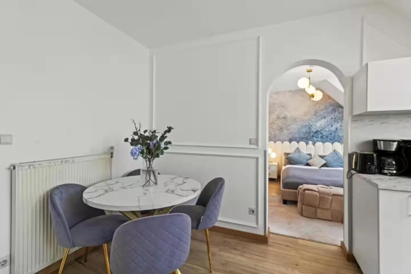 Bed in Art Hotel Vienna