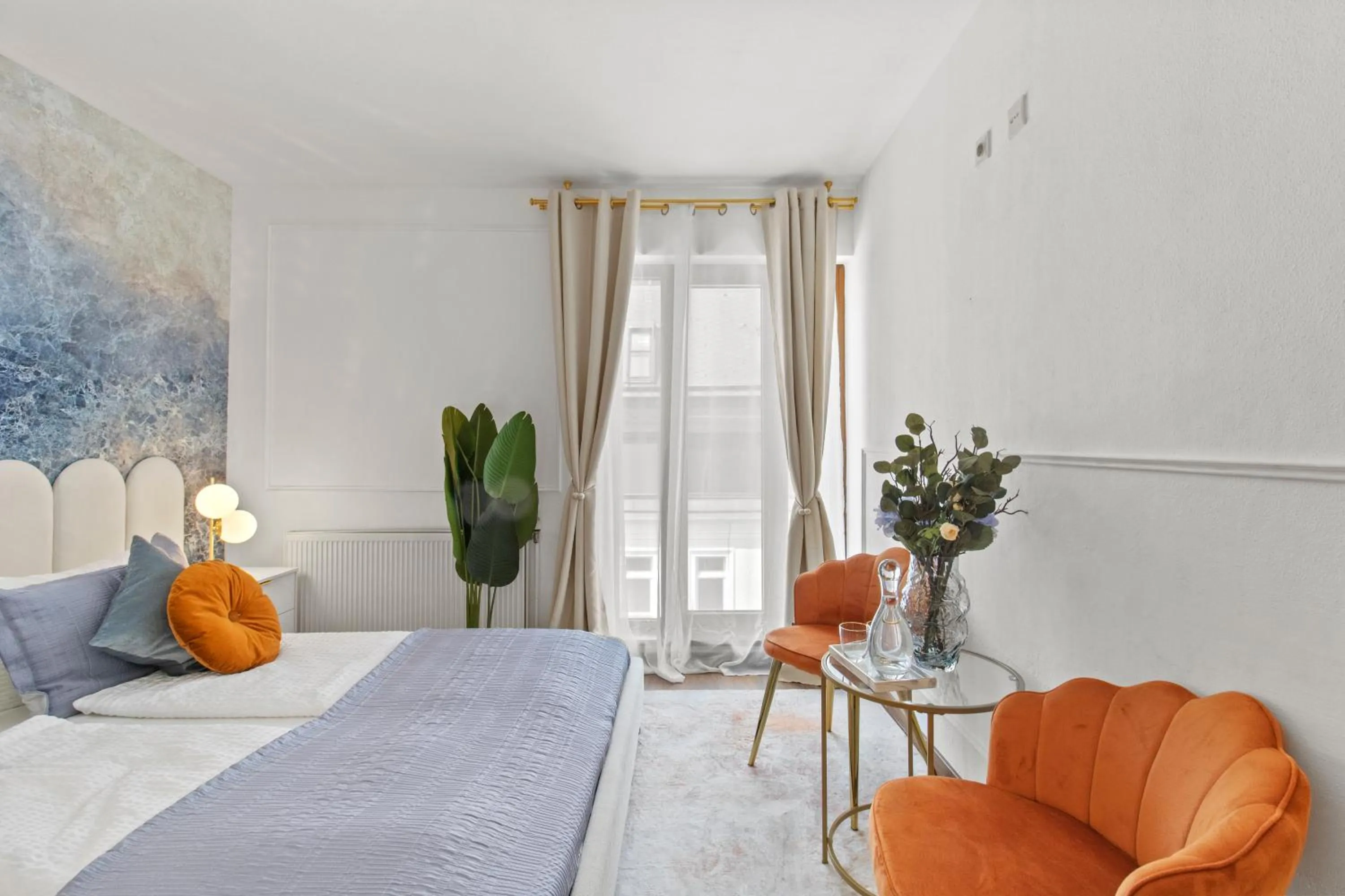 Bed in Art Hotel Vienna