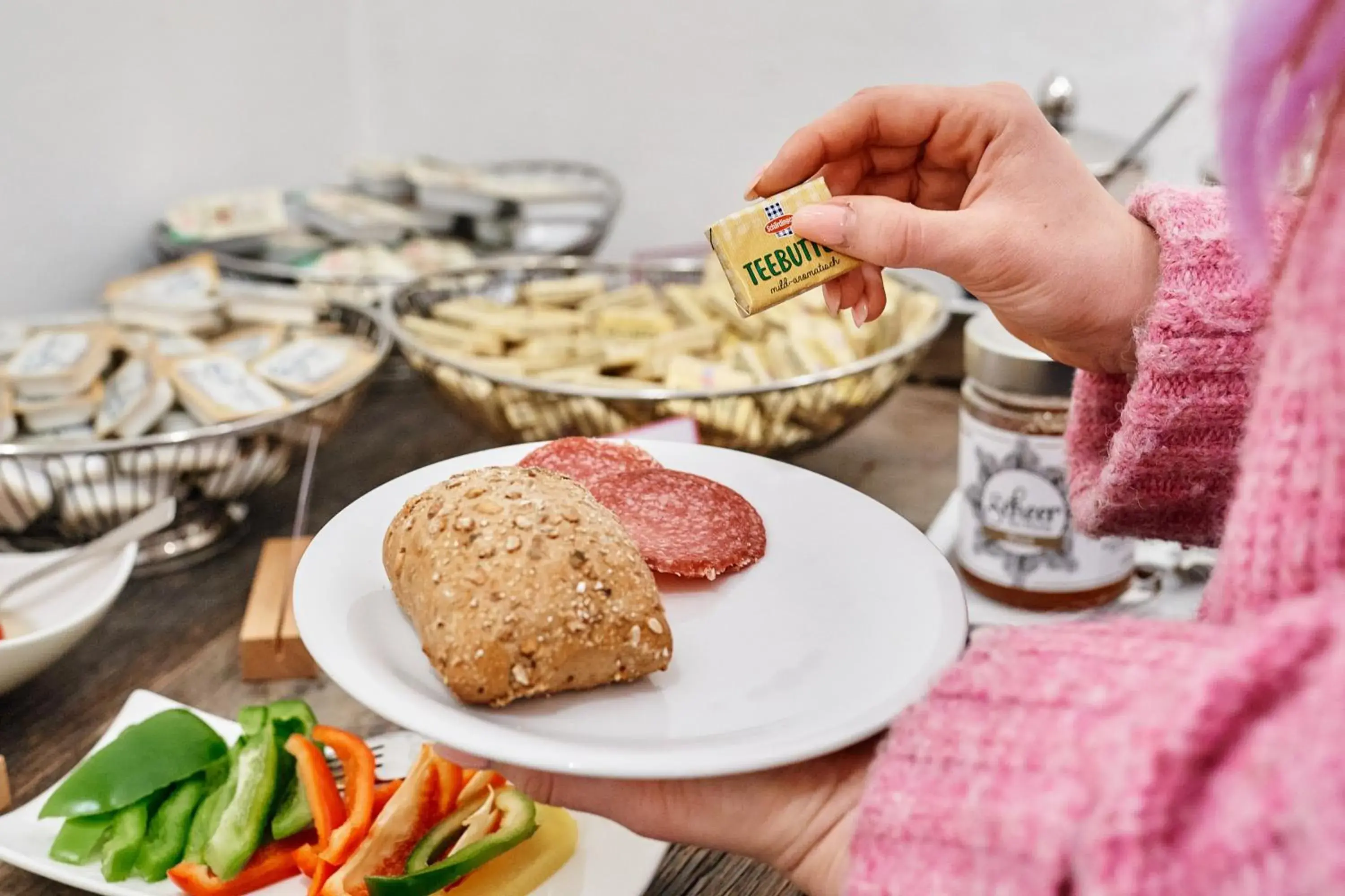 Buffet breakfast in Hotel Kunsthof Buffet breakfast in Hotel Kunsthof