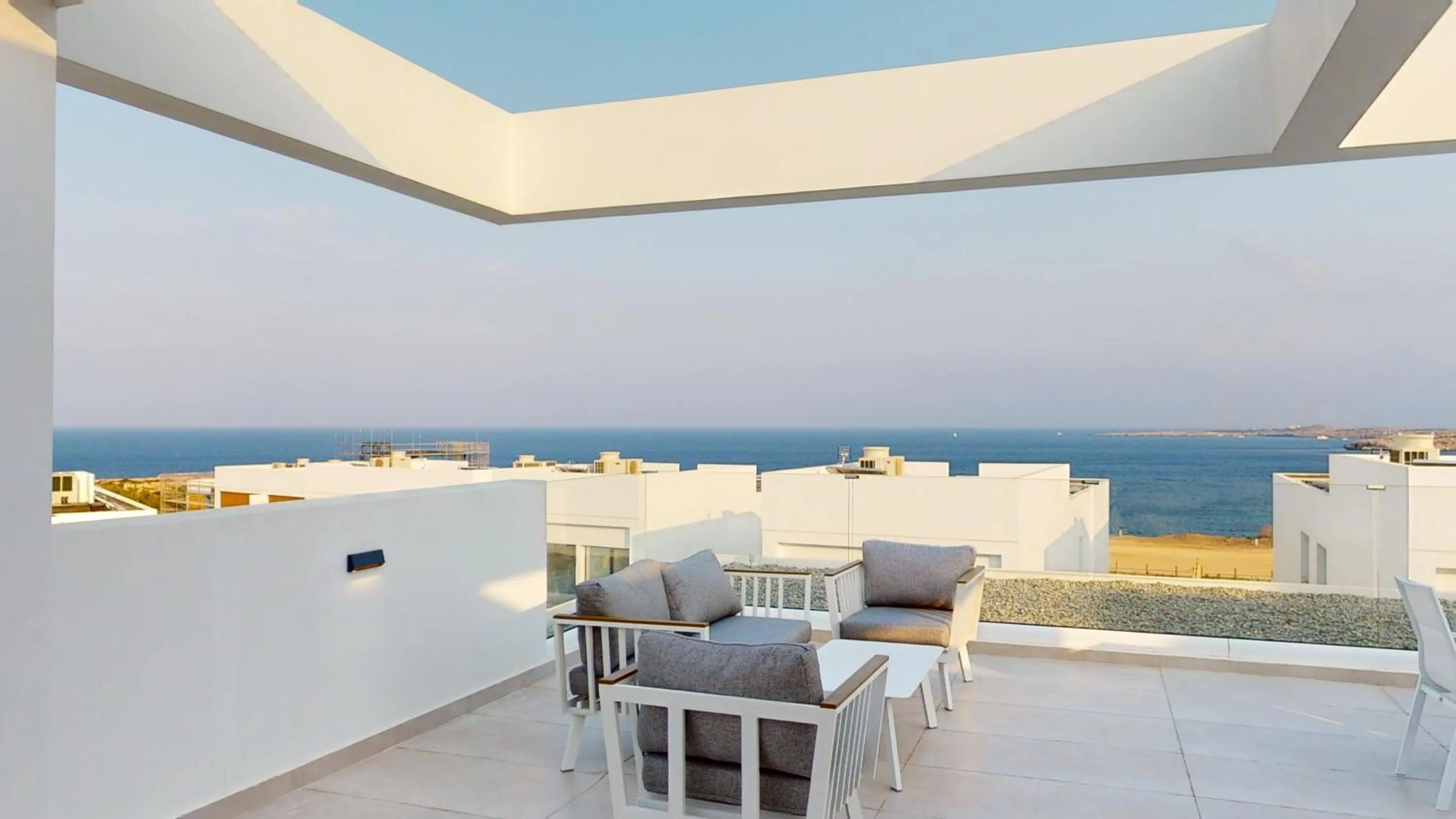 Patio in Periyiali Konnos Villas Beach Resort