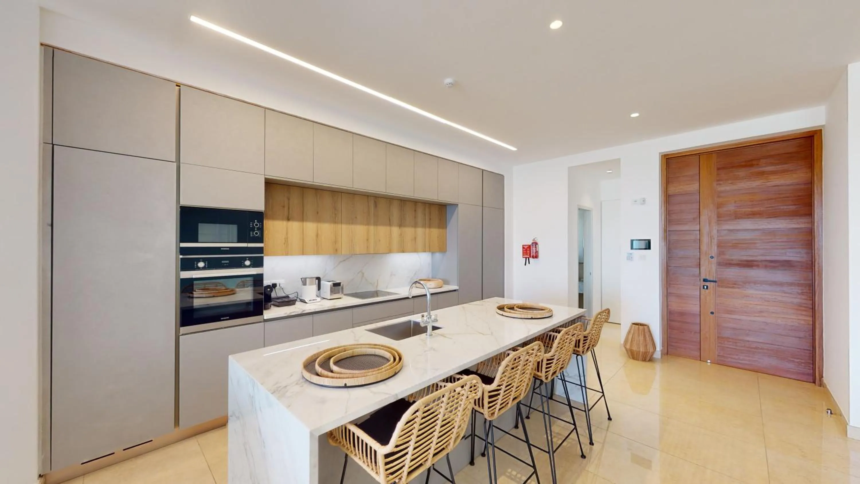 Dining area in Periyiali Konnos Villas Beach Resort