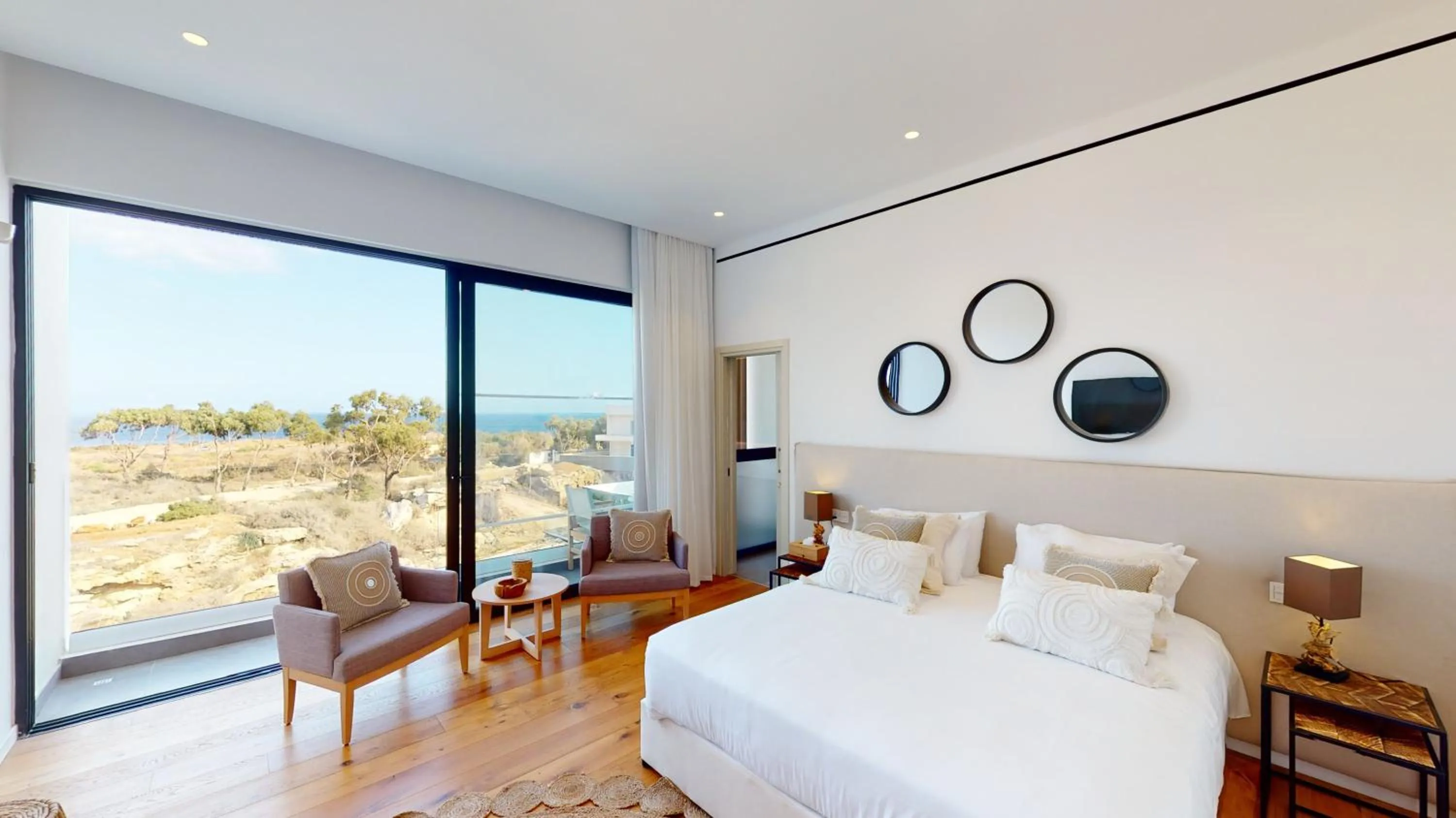 Bedroom, Bed in Periyiali Konnos Villas Beach Resort