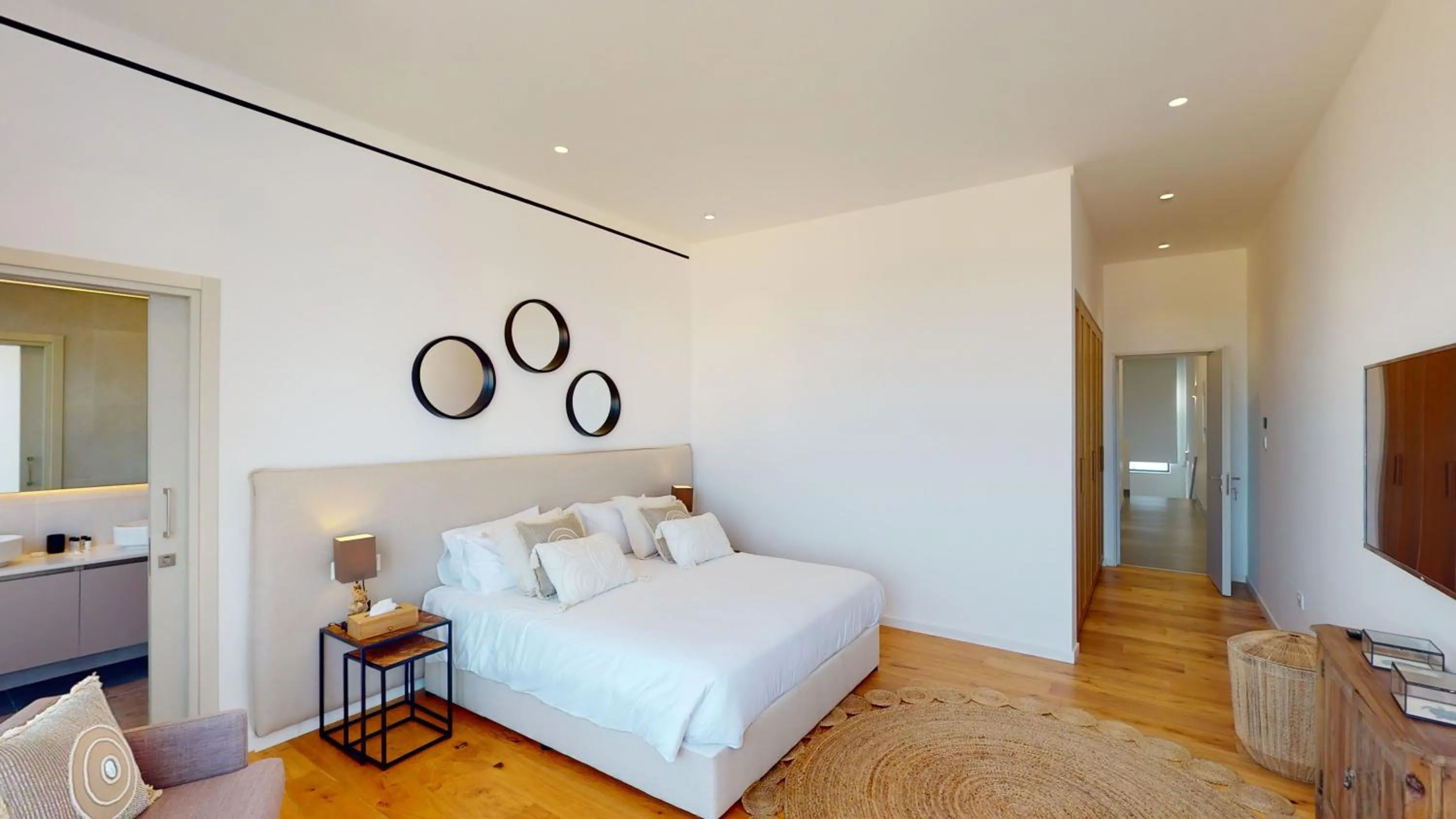 Bedroom, Bed in Periyiali Konnos Villas Beach Resort