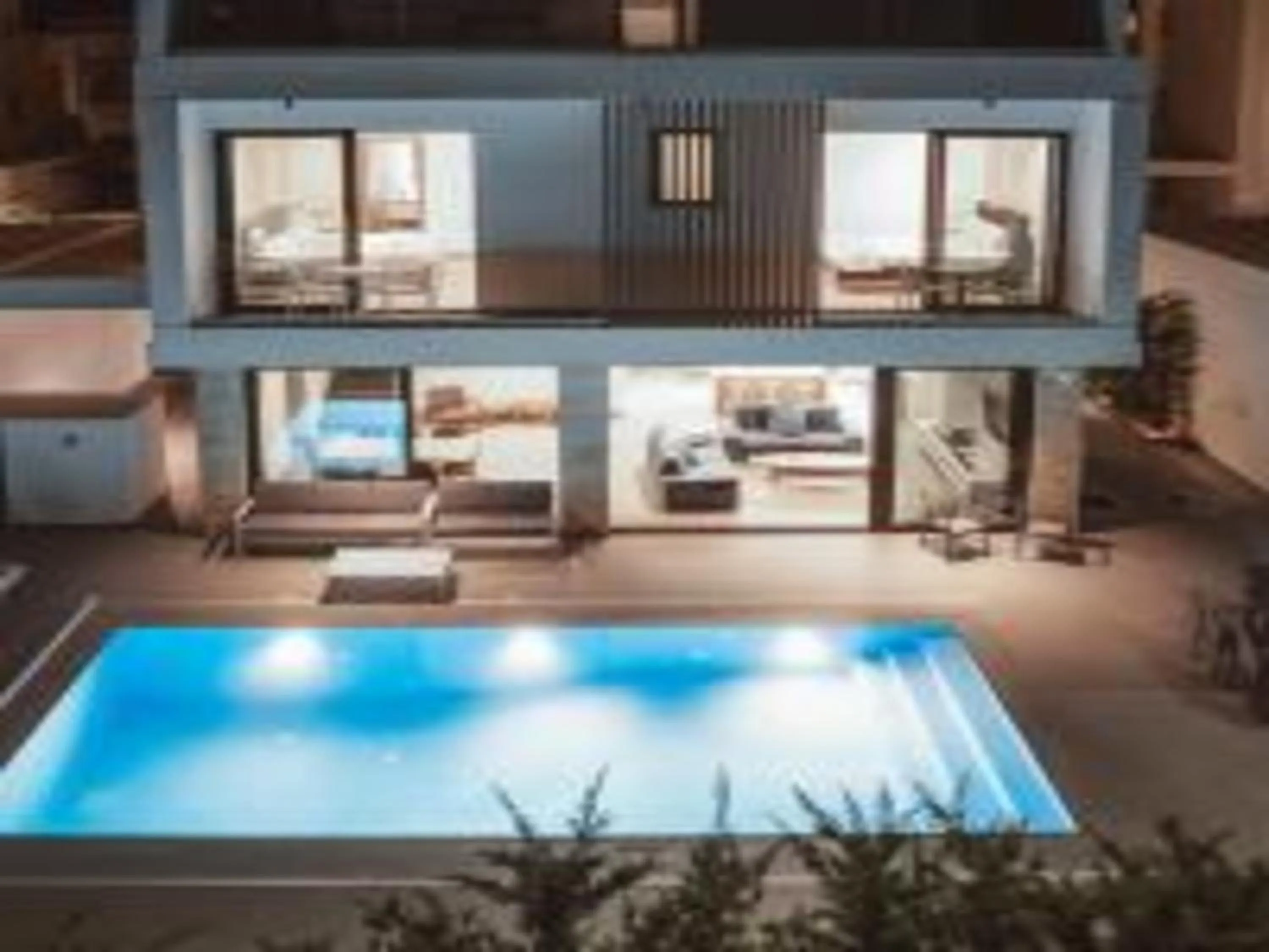 Pool view in Periyiali Konnos Villas Beach Resort