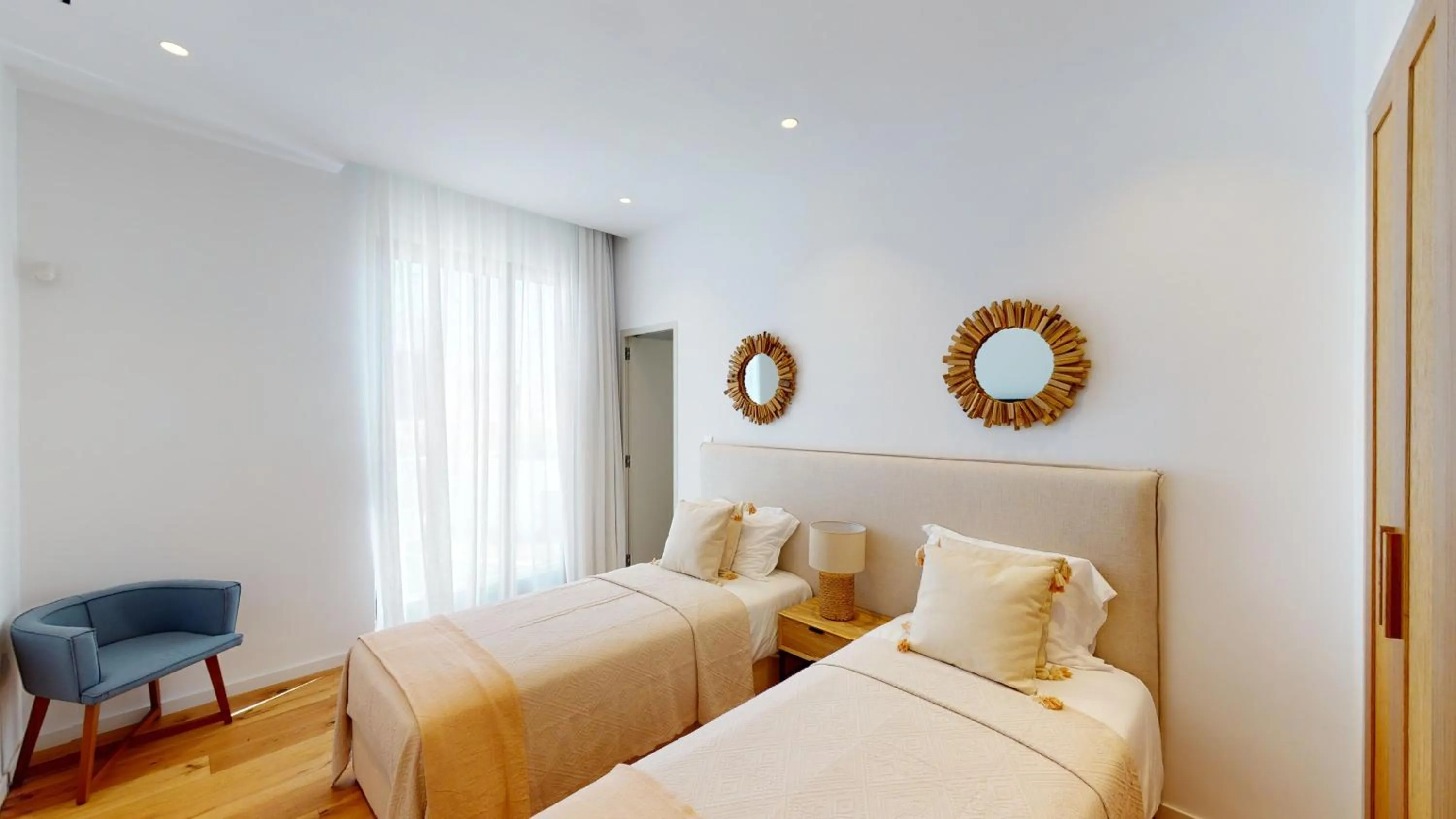 Bedroom, Bed in Periyiali Konnos Villas Beach Resort