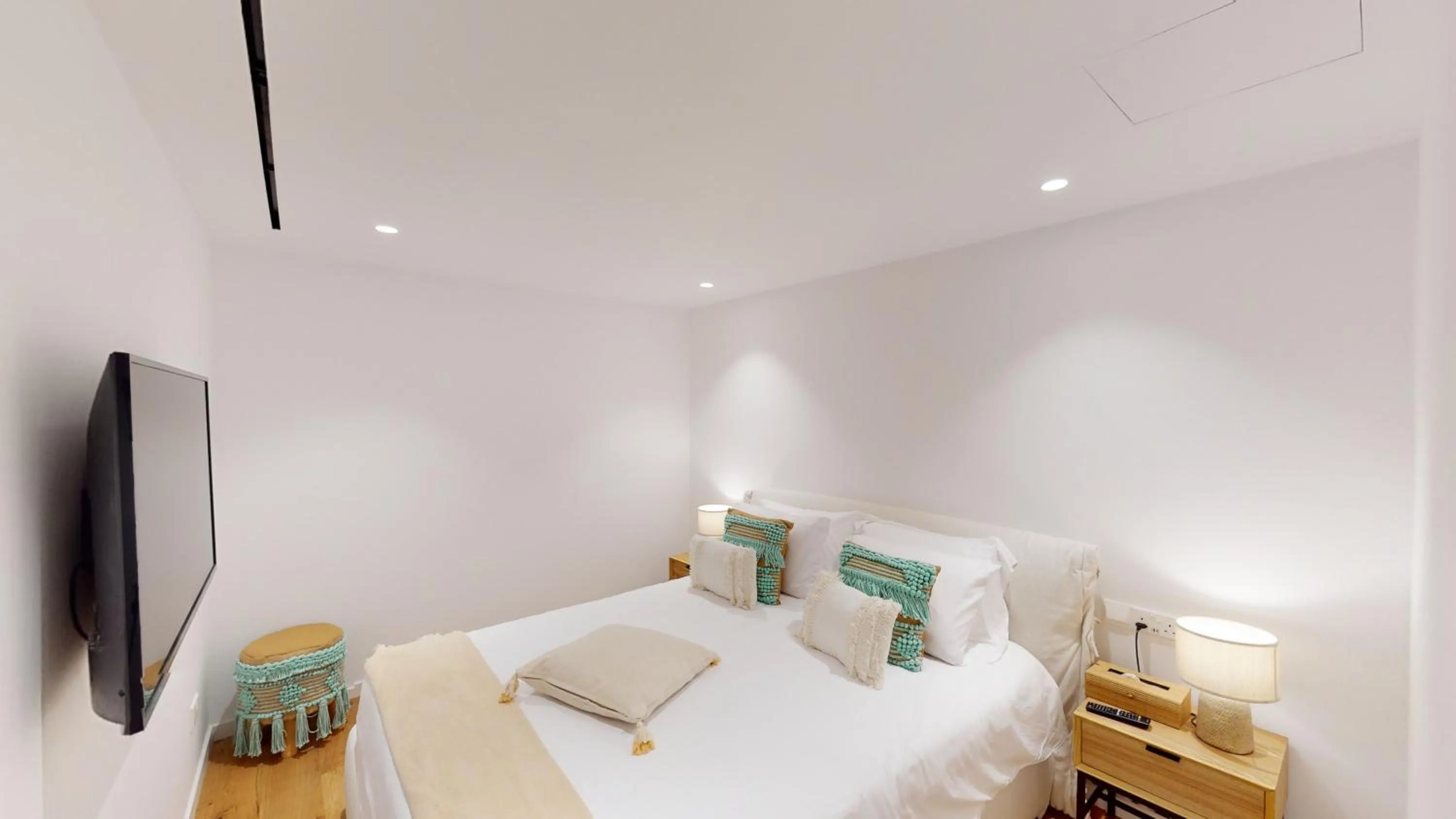 Bedroom, Bed in Periyiali Konnos Villas Beach Resort