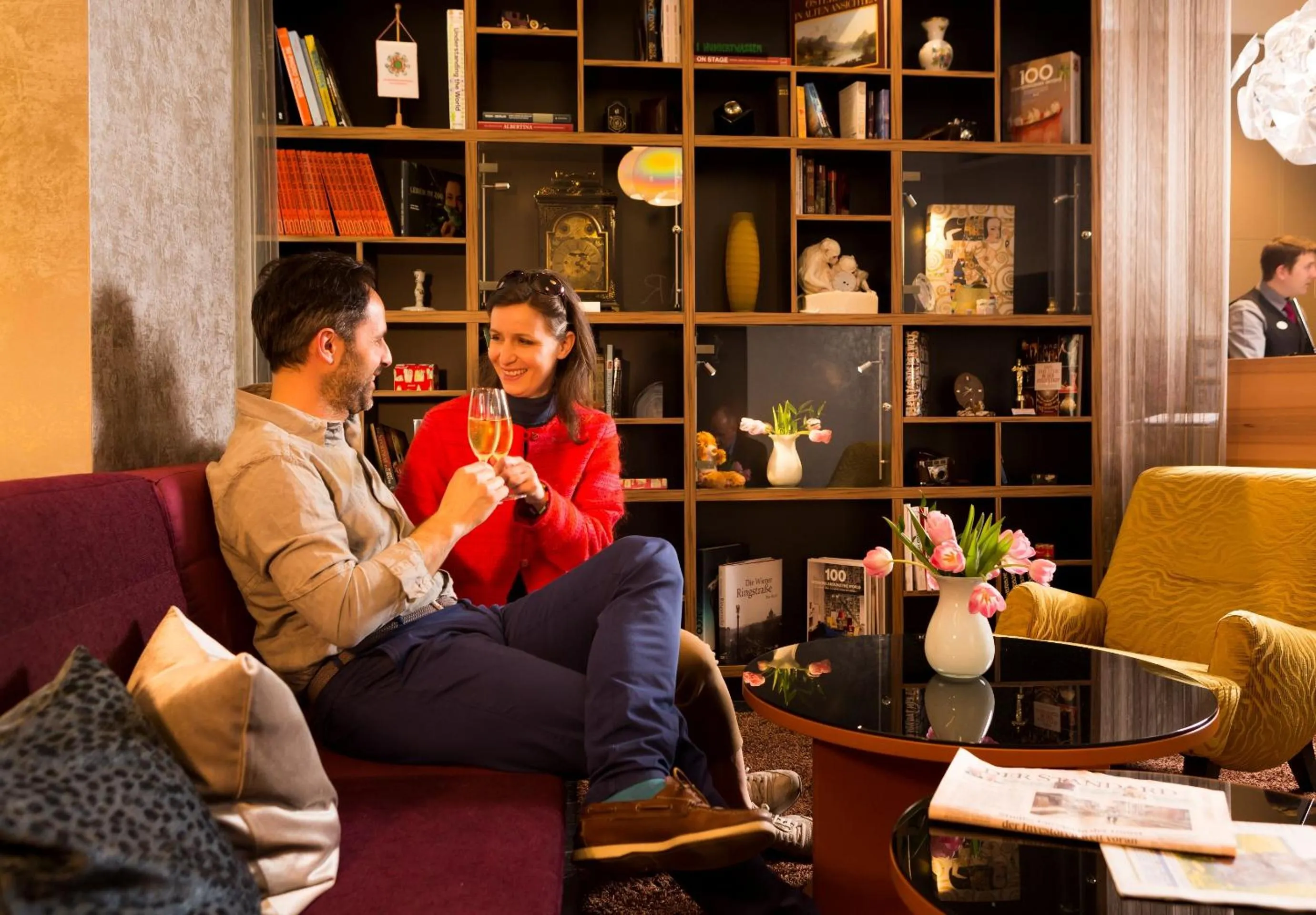 Lobby or reception in Hotel Capricorno
