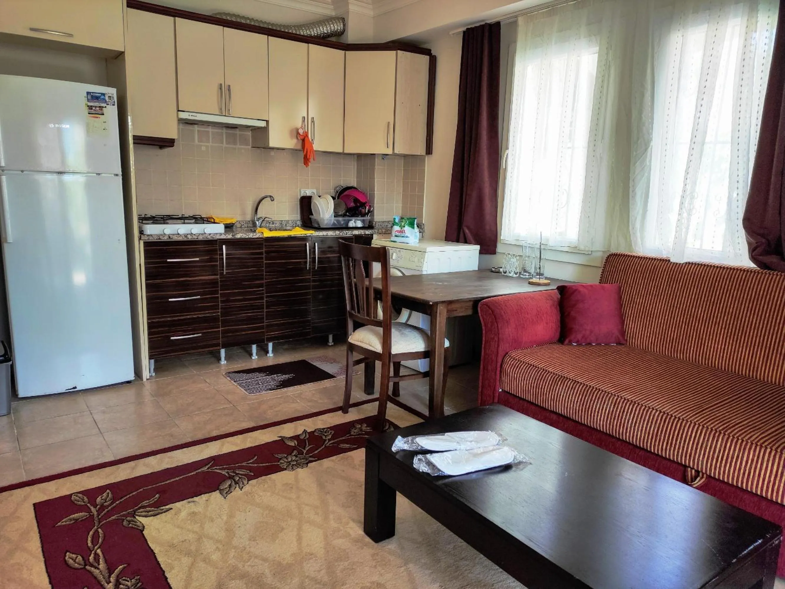 Kitchen or kitchenette in çileks apart otel