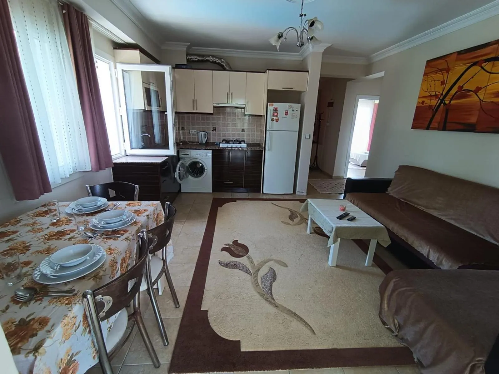 Living room in çileks apart otel