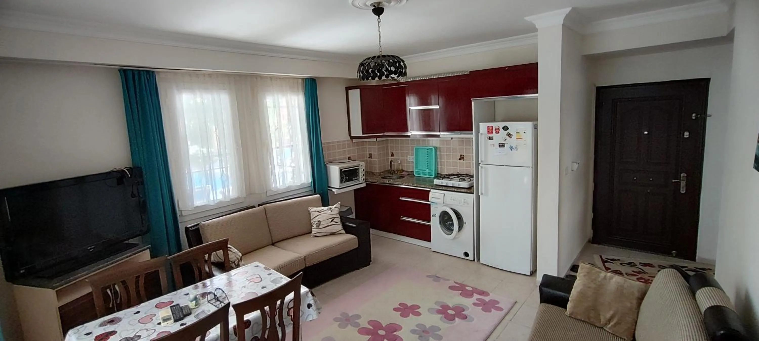 Kitchen or kitchenette in çileks apart otel