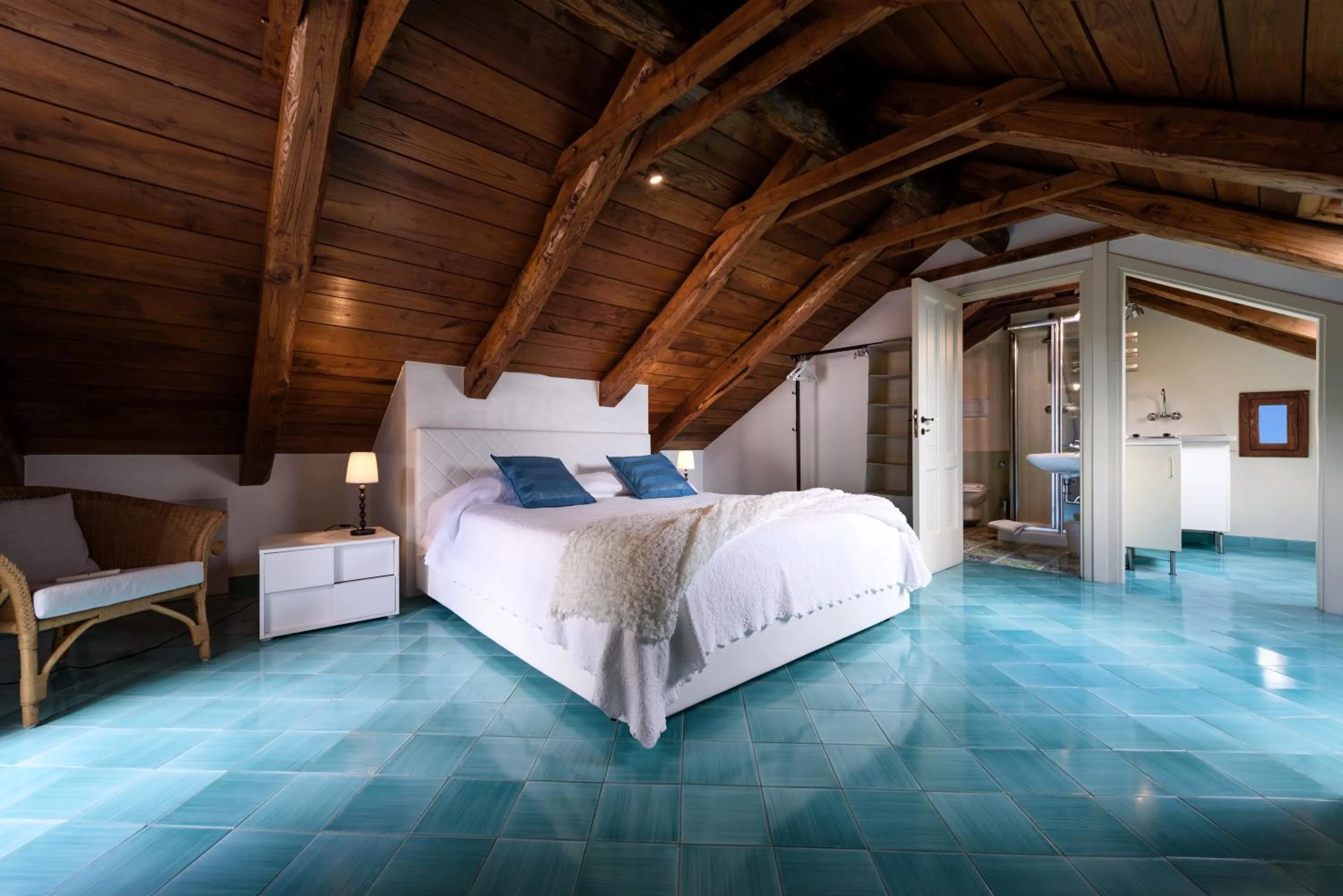 Bed in Villa Principessa Pool and Sea Access by Amalfivacation