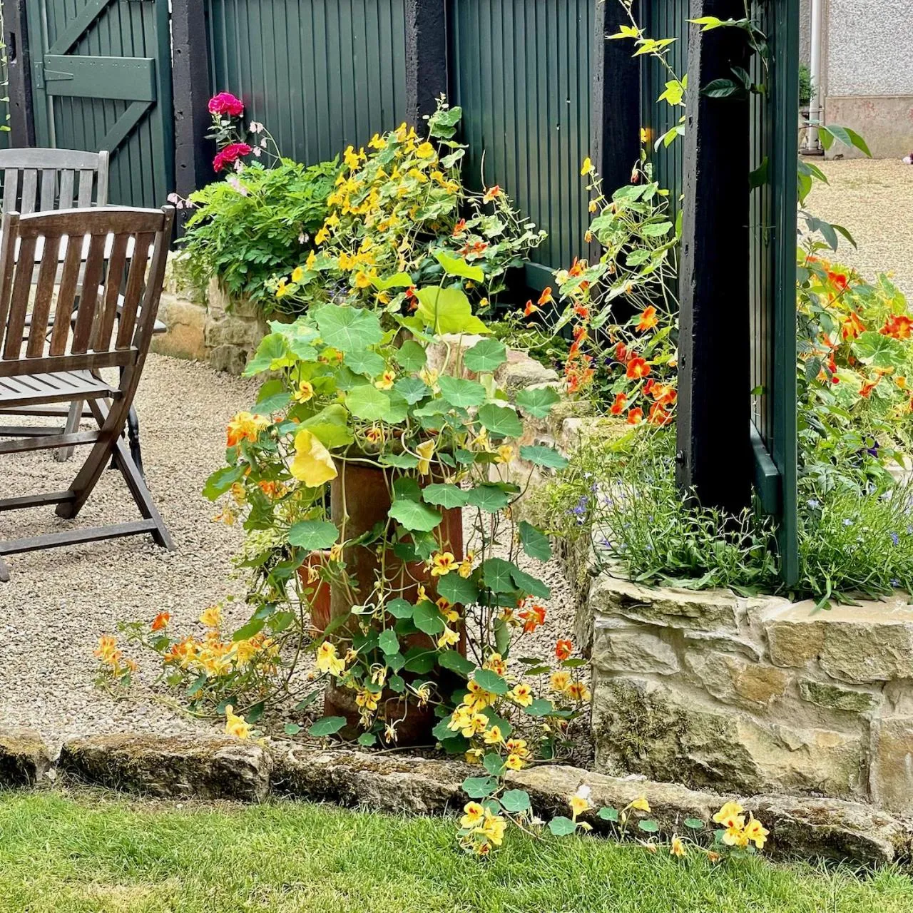 Patio in Elm Tree Cottage