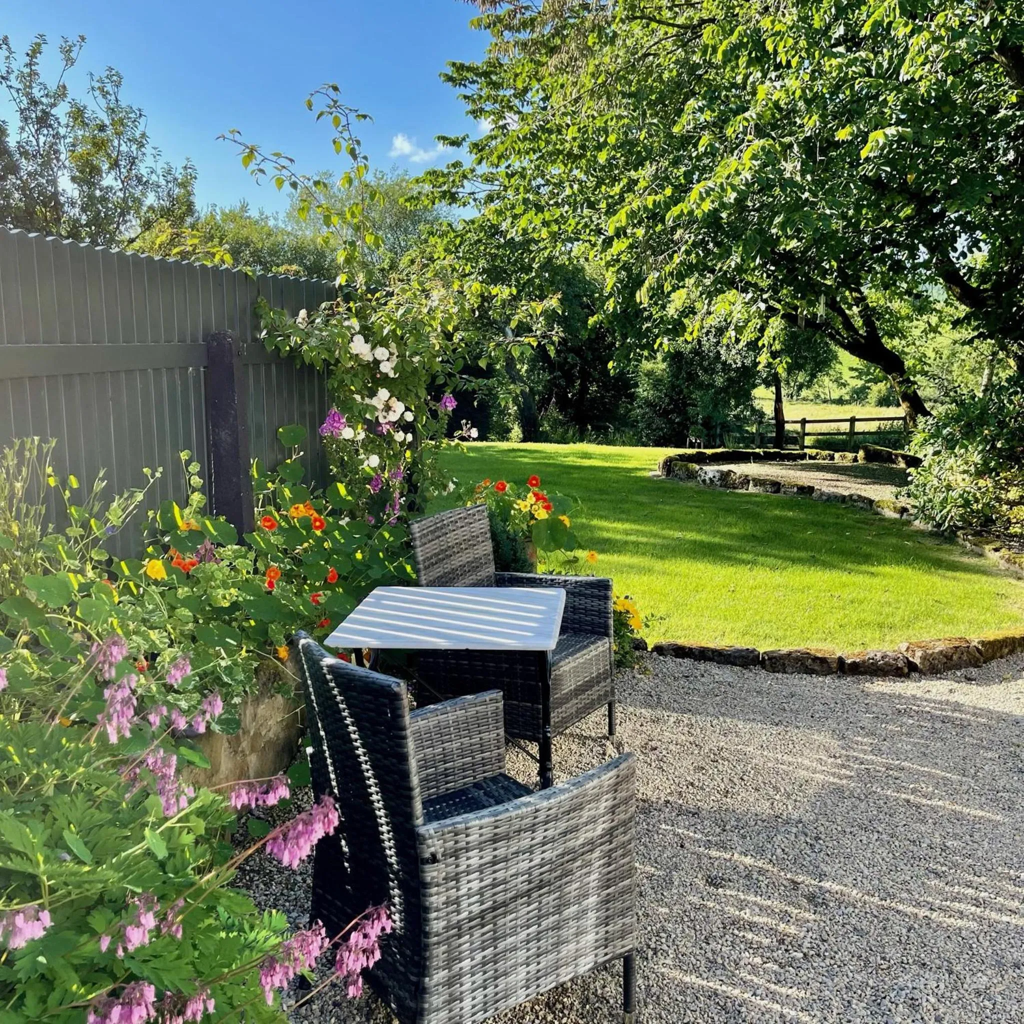 Patio in Elm Tree Cottage