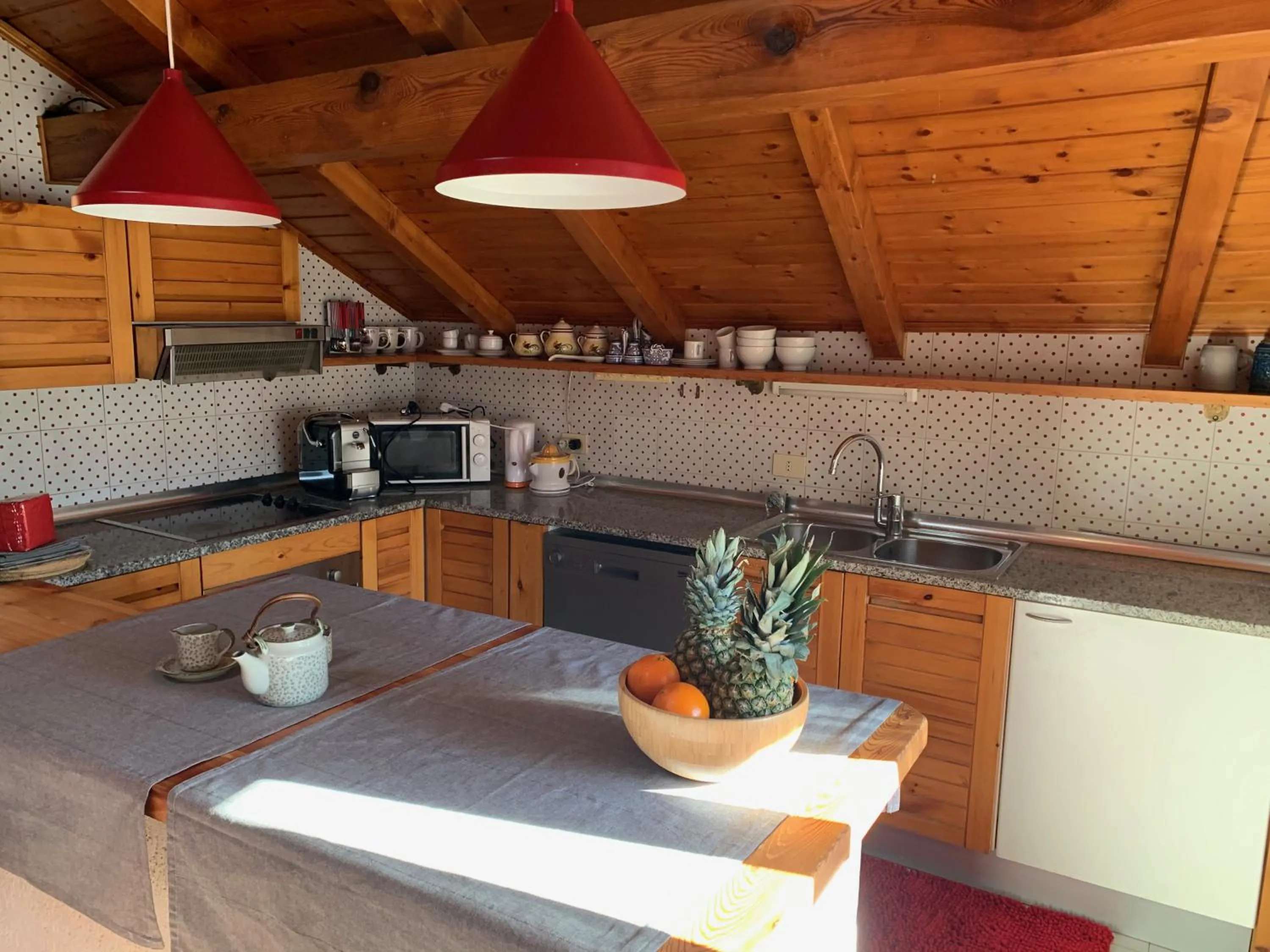 Kitchen or kitchenette in Mansarda D&D Bormio