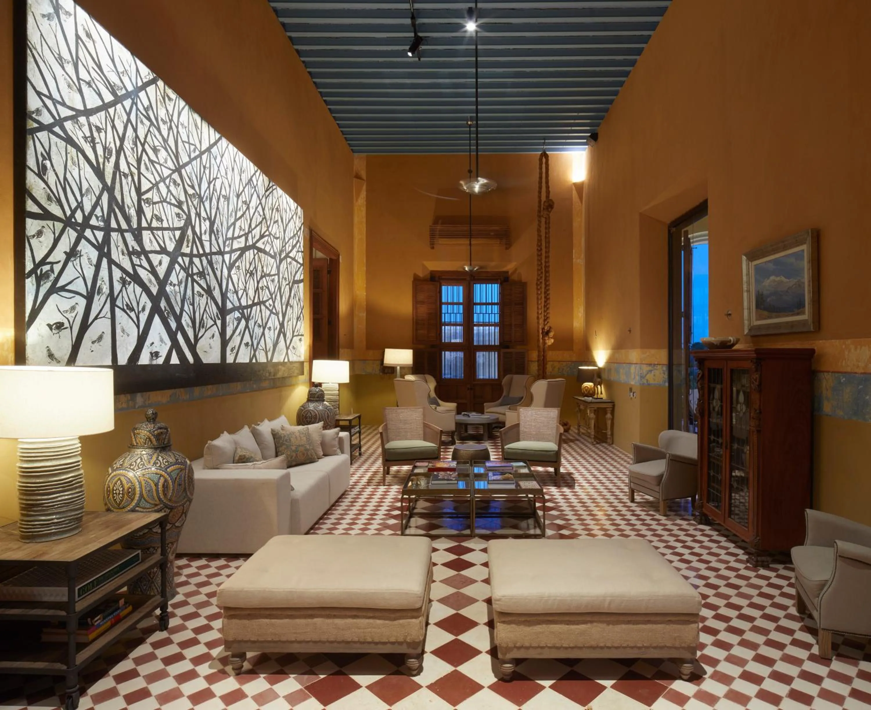 Living room in Hacienda San Antonio Hool