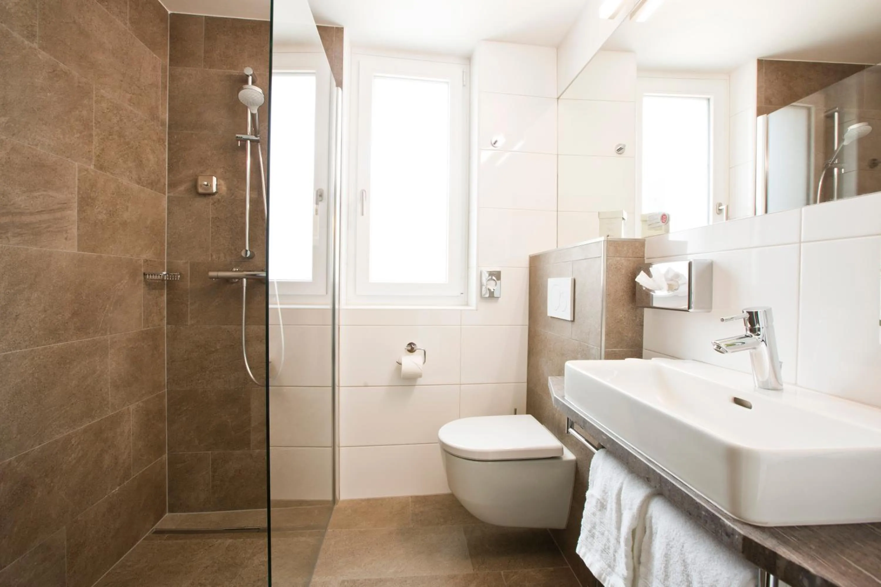 Shower in Stadthotel Goldenes Schiff