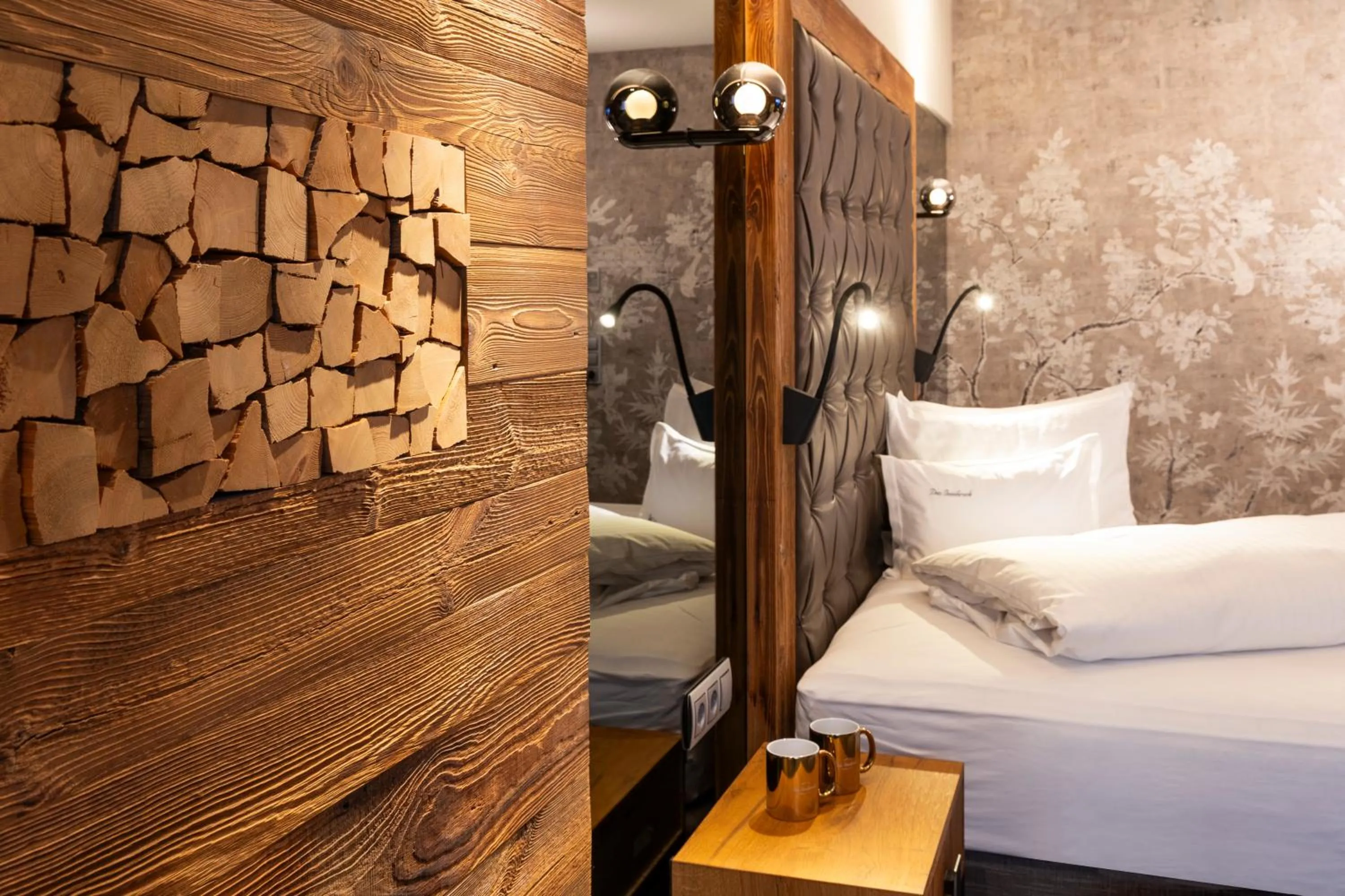 Decorative detail, Bed in Hotel Innsbruck