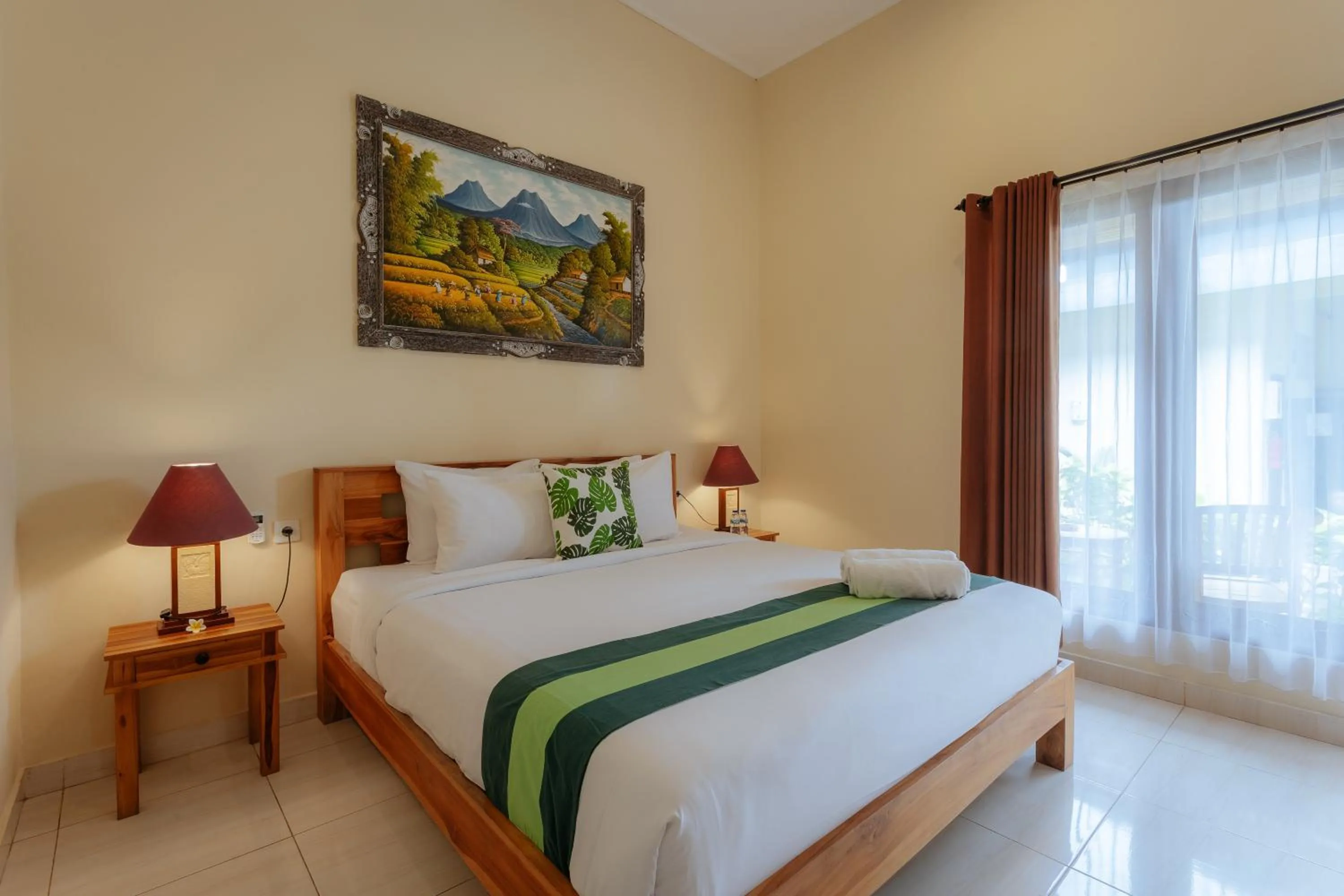 Bed in BUBU CANGGU Guesthouse