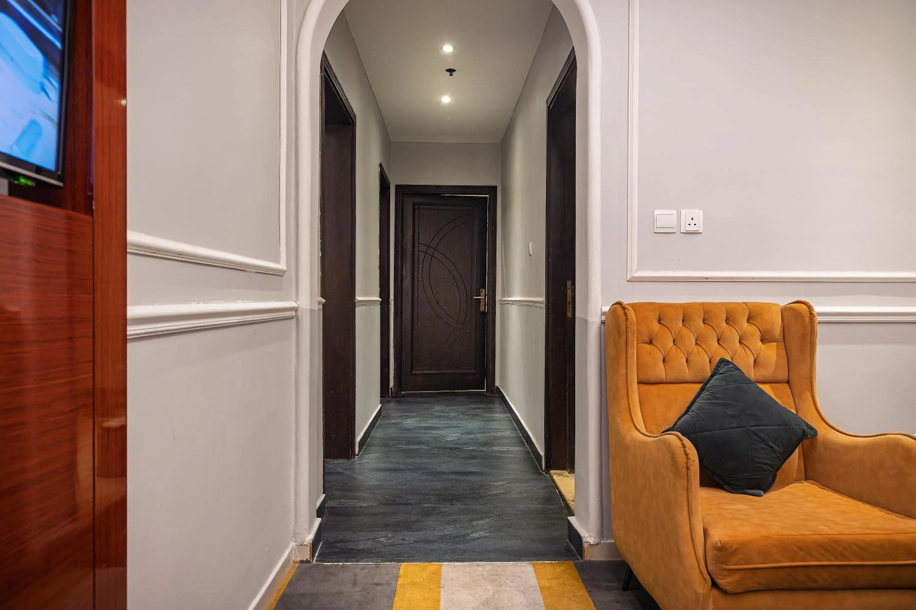 Seating area in Rasis Serviced Apartments