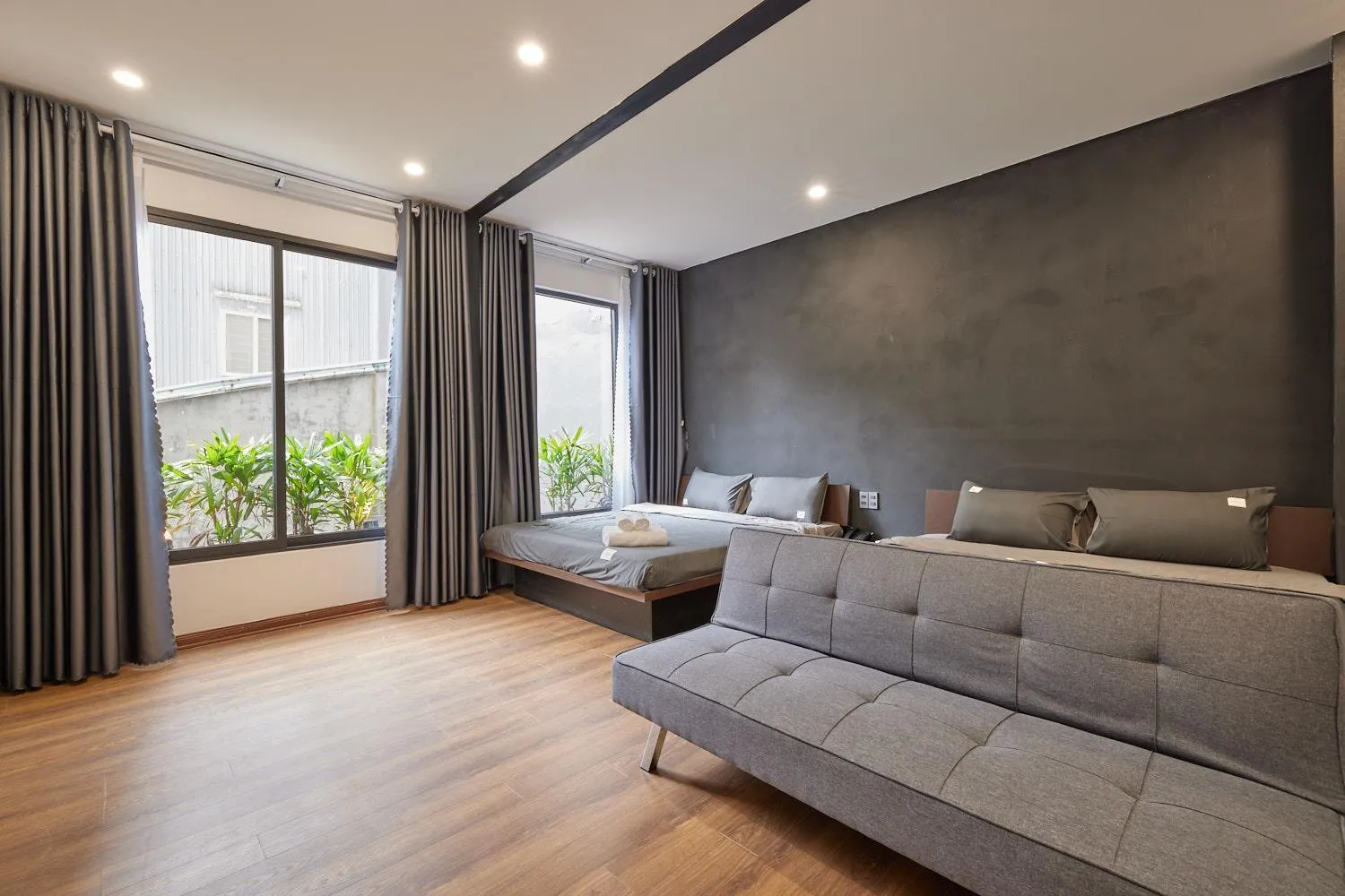 Bedroom in The Garden Capsule Hotel