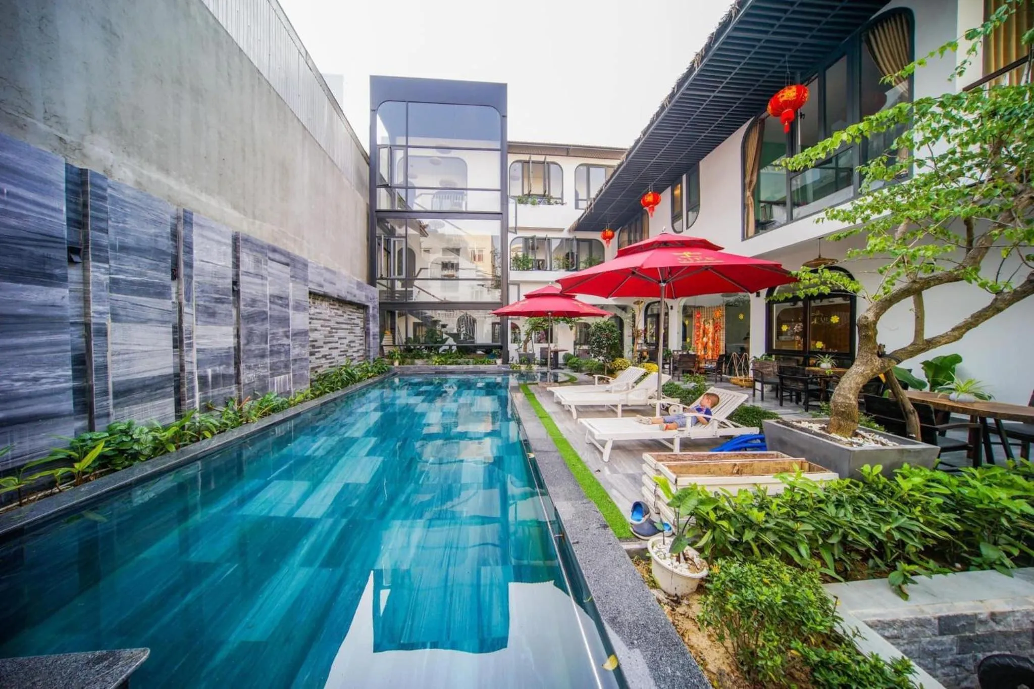 Pool view in Life Boutique Hotel