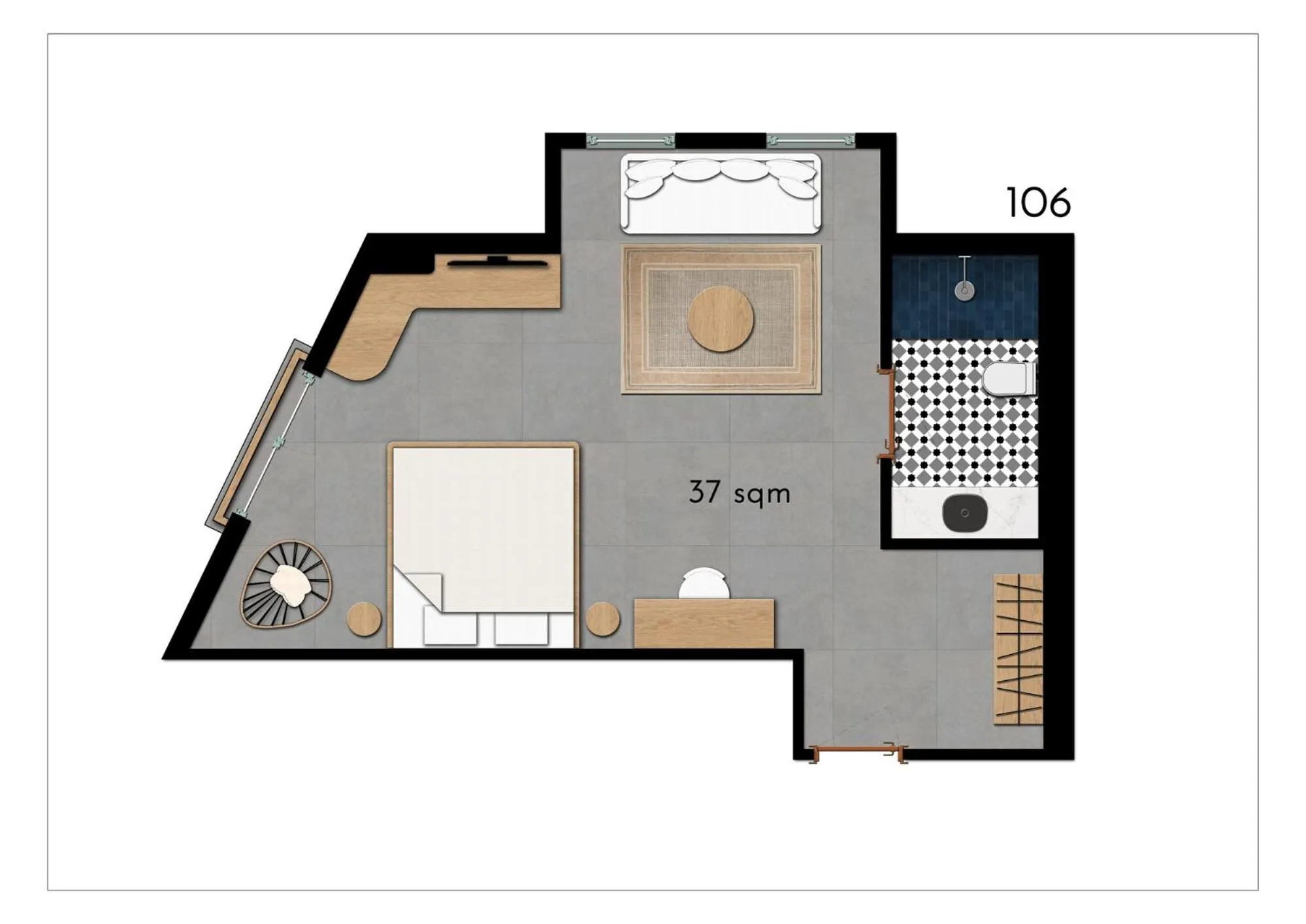 Floor plan in Carpe Diem Boutique Hotel - Adults Only