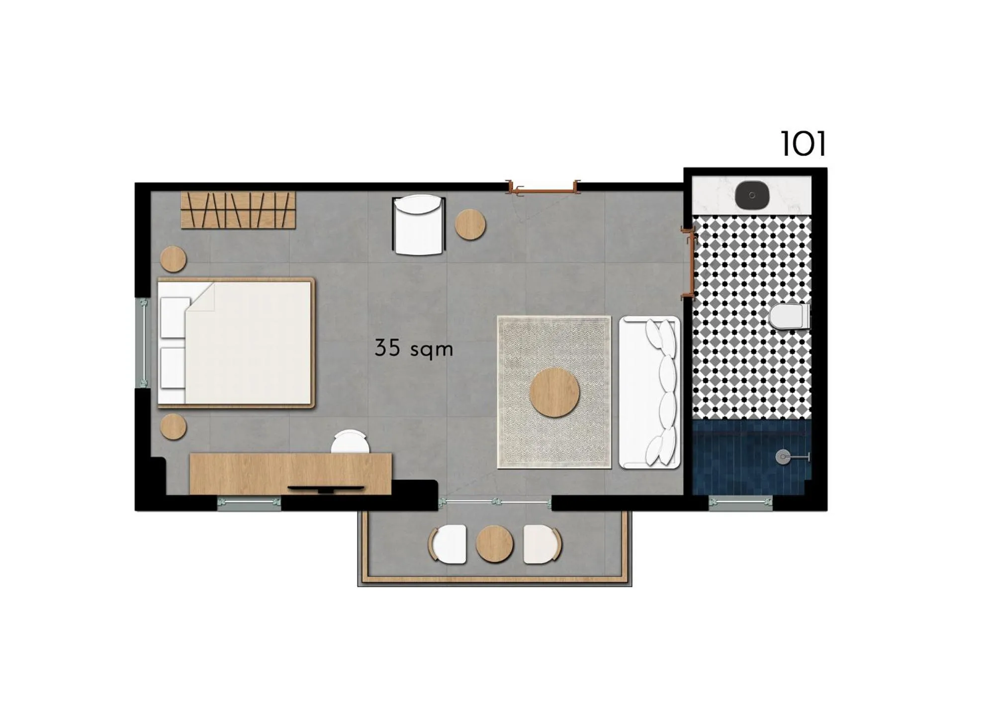Floor plan in Carpe Diem Boutique Hotel - Adults Only