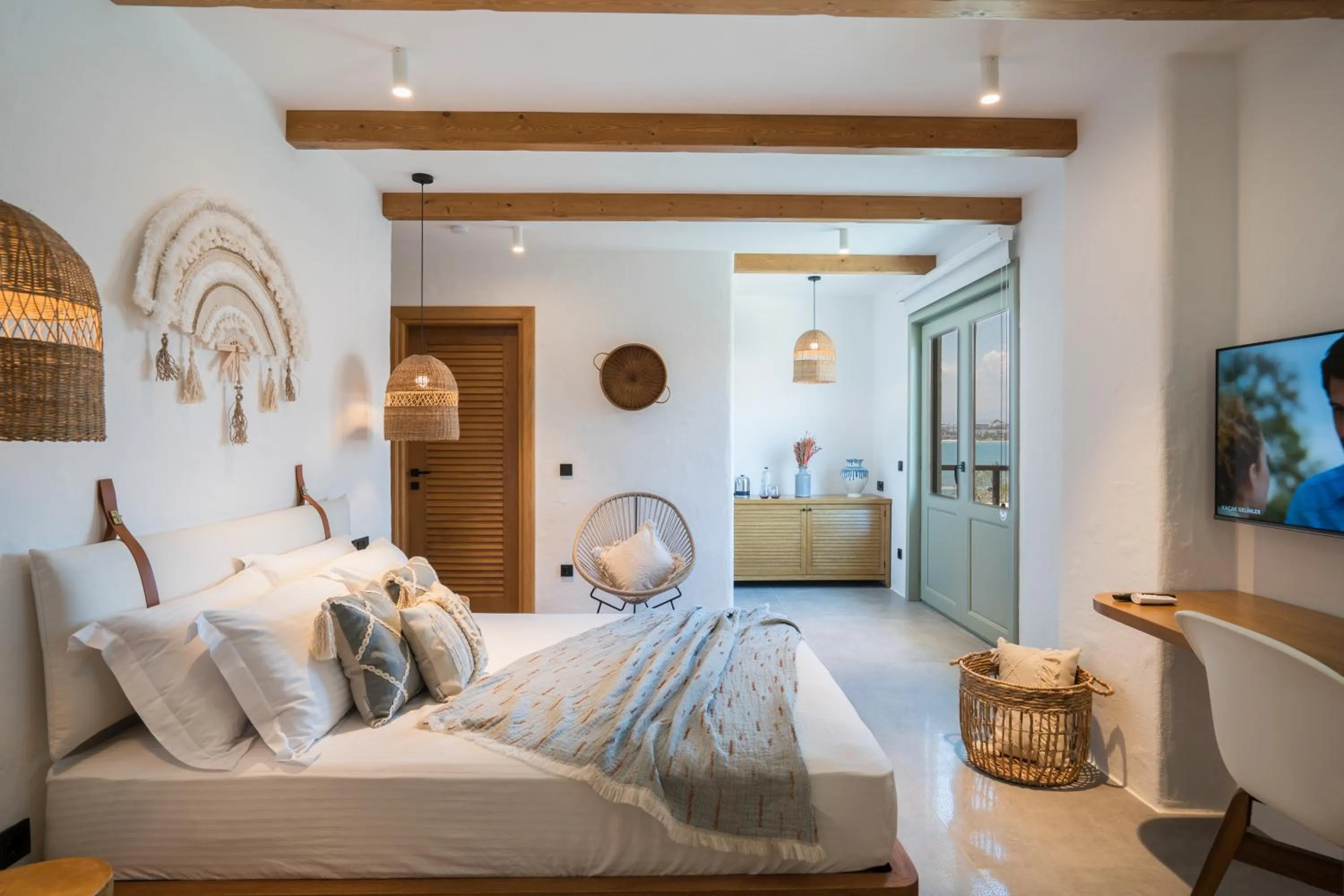 Balcony/Terrace, Bed in Carpe Diem Boutique Hotel - Adults Only