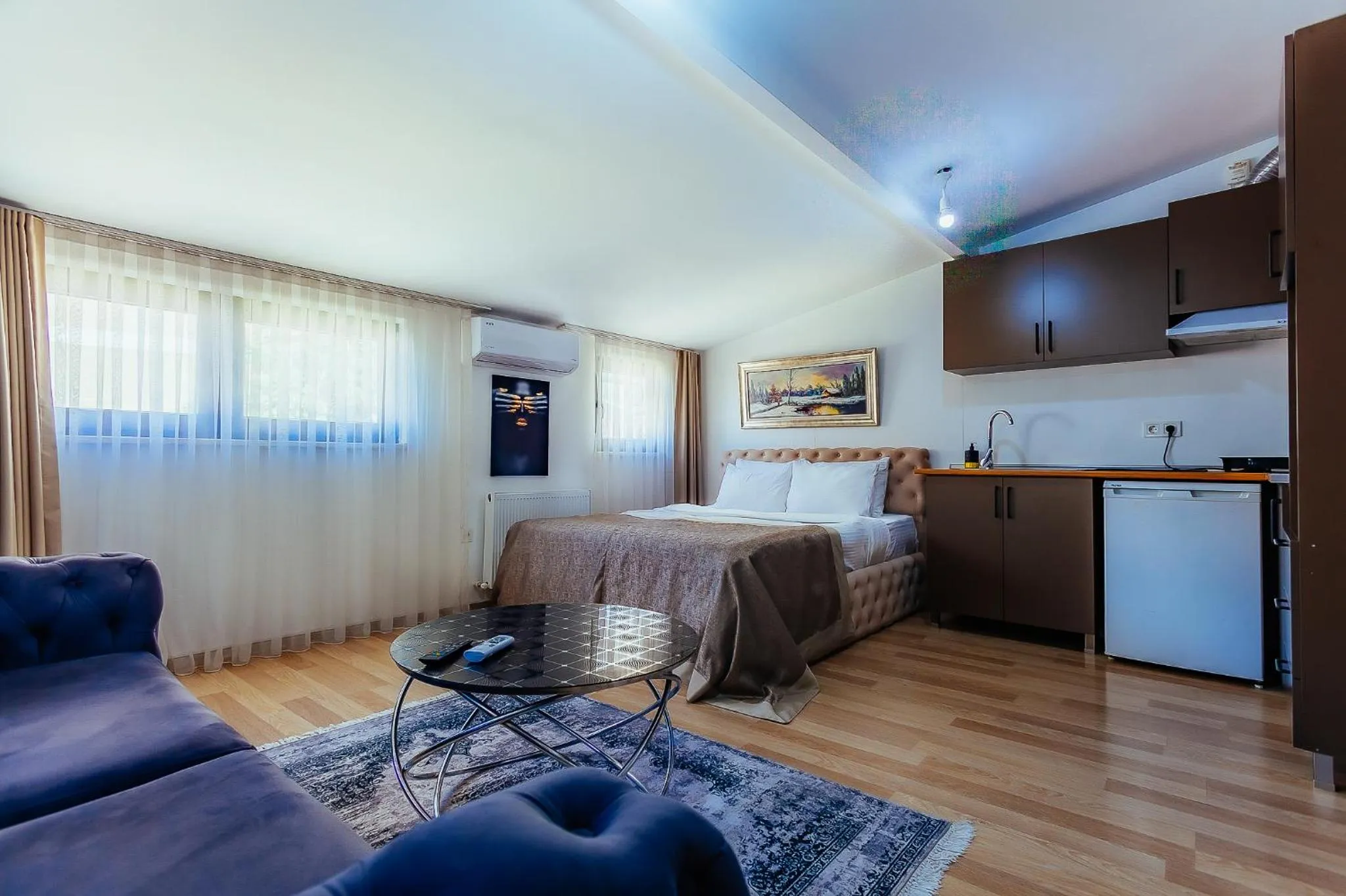 Bed in Taksim Wonder Suites