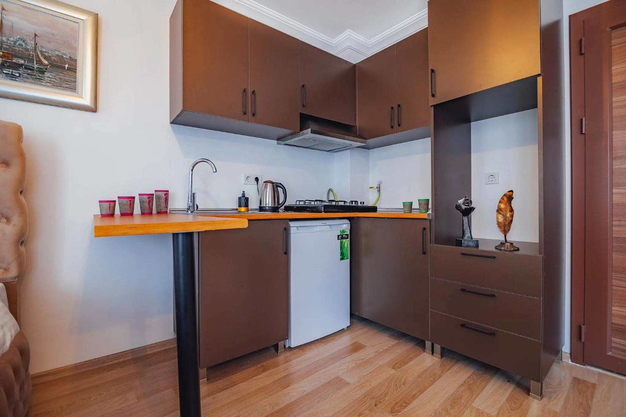 Kitchen or kitchenette in Taksim Wonder Suites