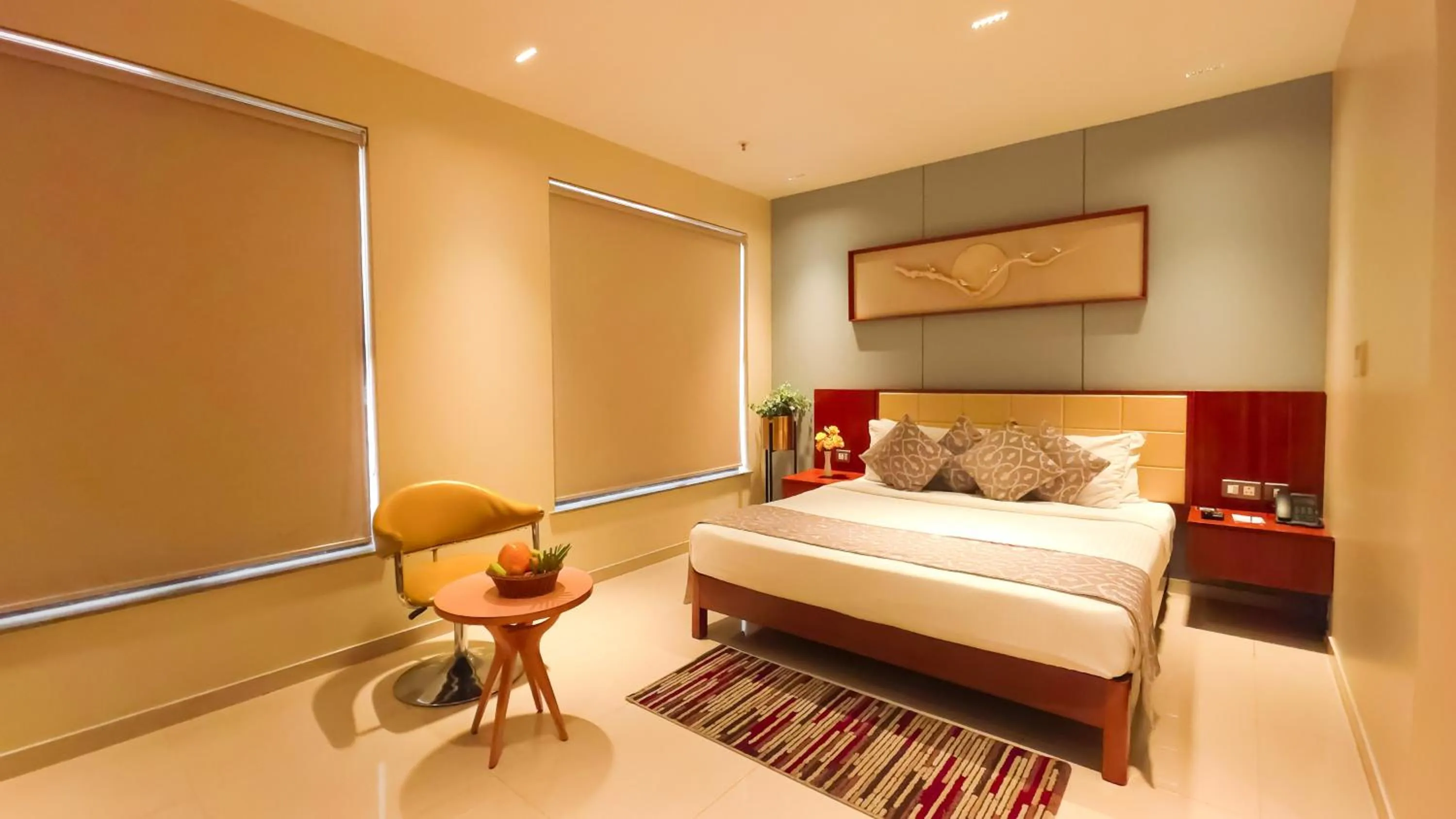 Bed in Morvee Hotels Durgapur