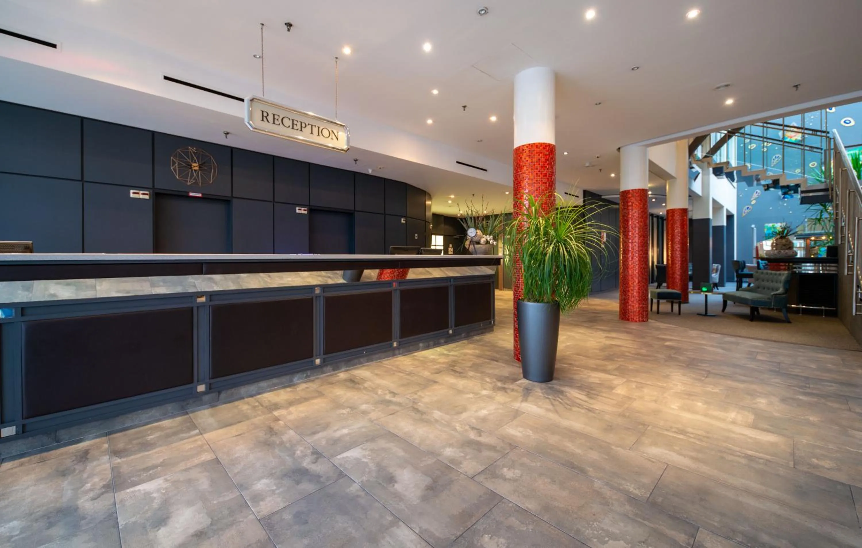 Lobby or reception in Hotel Metropol