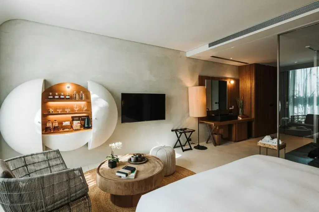 Bedroom, Bed in 了了礁溪 Vivir Jiaoxi Hotel Bedroom, Bed in 了了礁溪 Vivir Jiaoxi Hotel