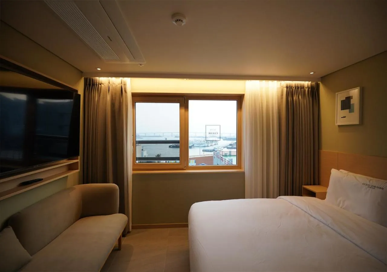 Bed in Nampo Ocean2Heaven Hotel& Spa