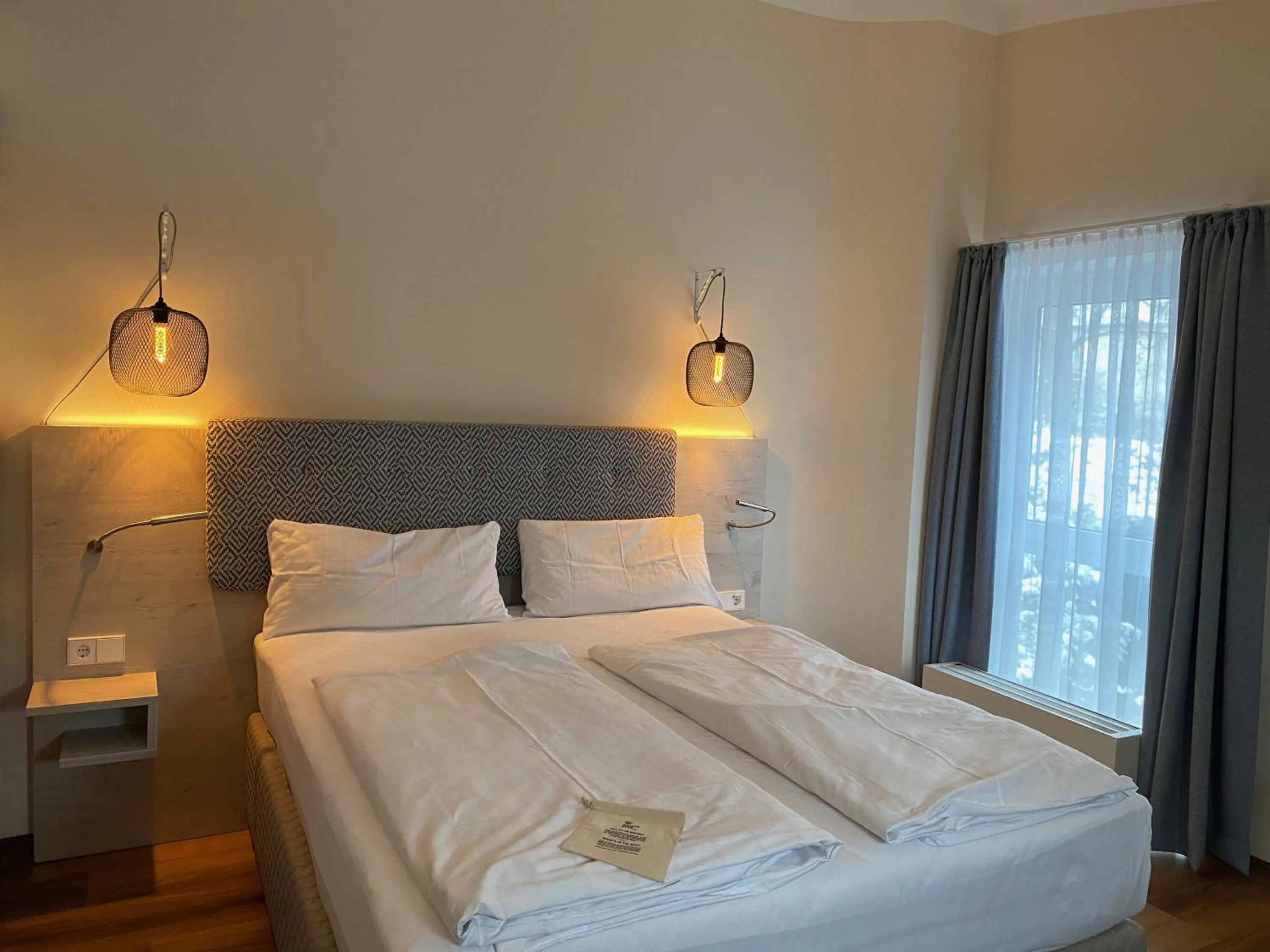 Bed in Safranberg Hotel & Sauna