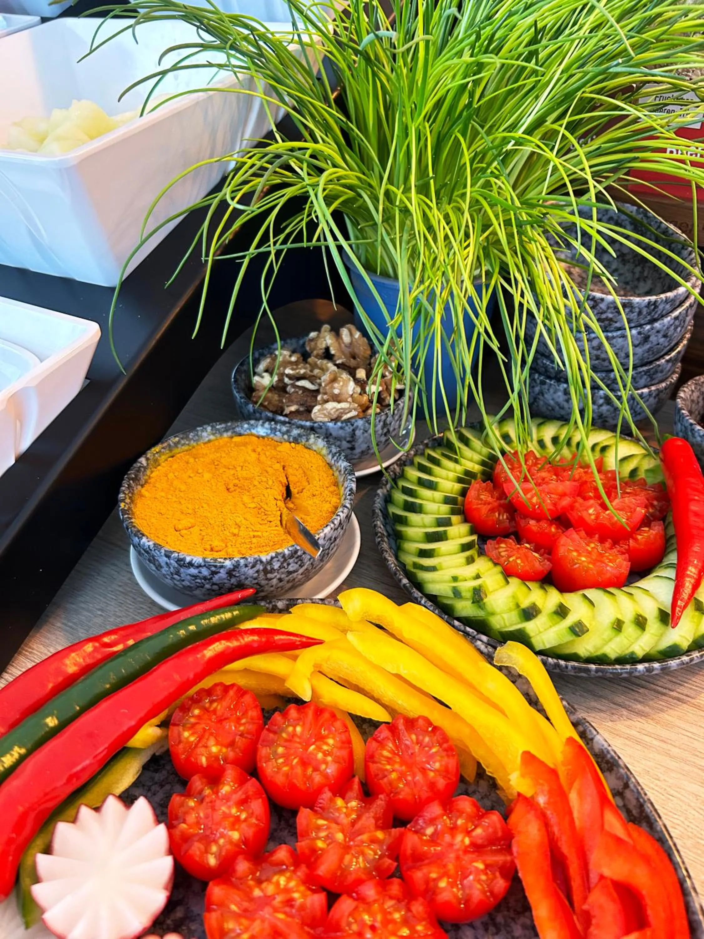 Buffet breakfast in Safranberg Hotel & Sauna