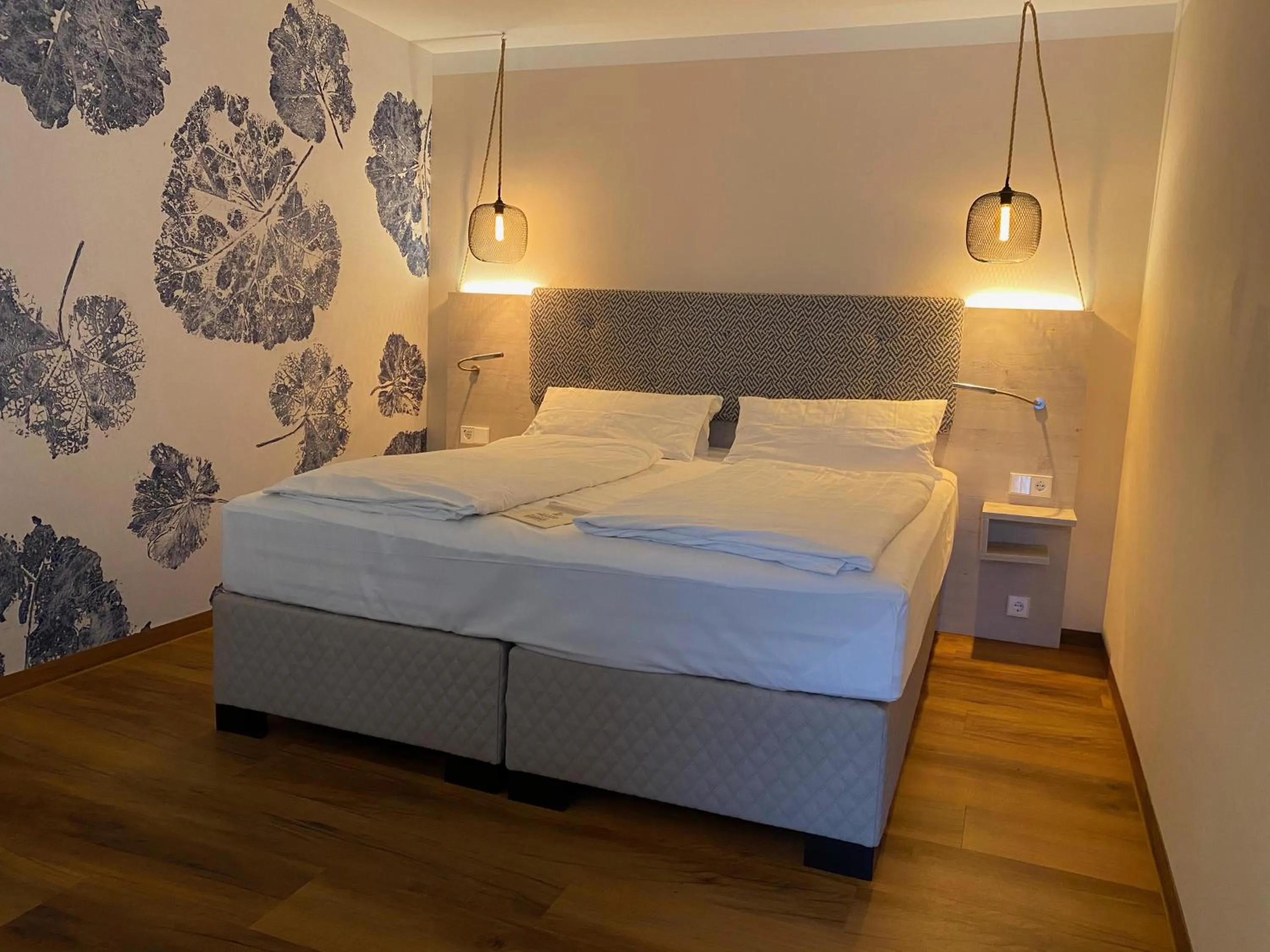 Bed in Safranberg Hotel & Sauna