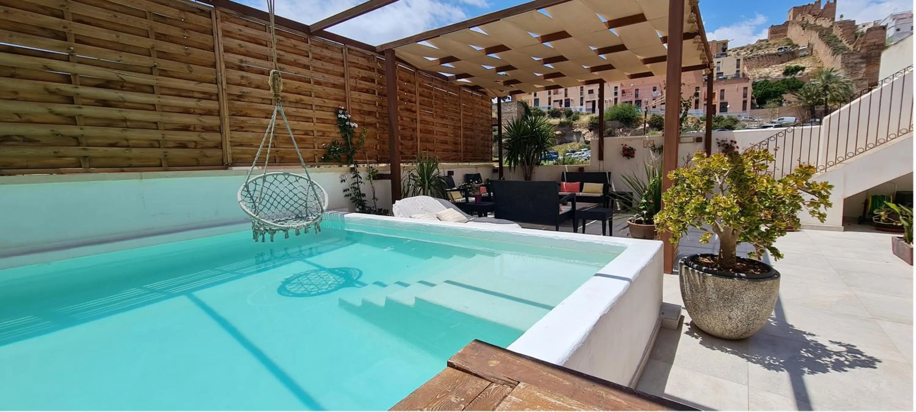 Swimming pool in Murallas de Jayrán Hotel Boutique