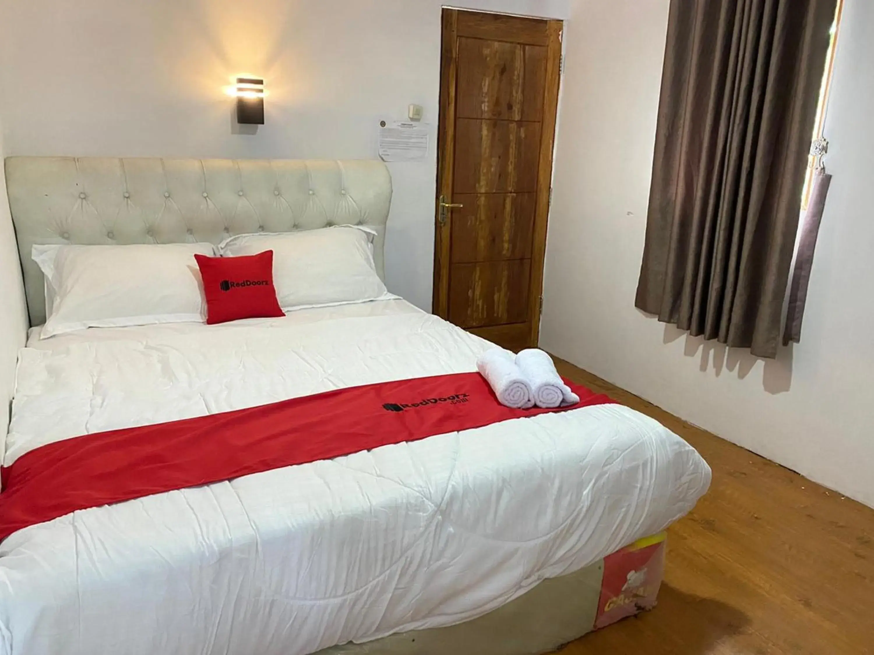 Bed in RedDoorz Plus at Puncak Mas Cottage Lampung Bed in RedDoorz Plus at Puncak Mas Cottage Lampung