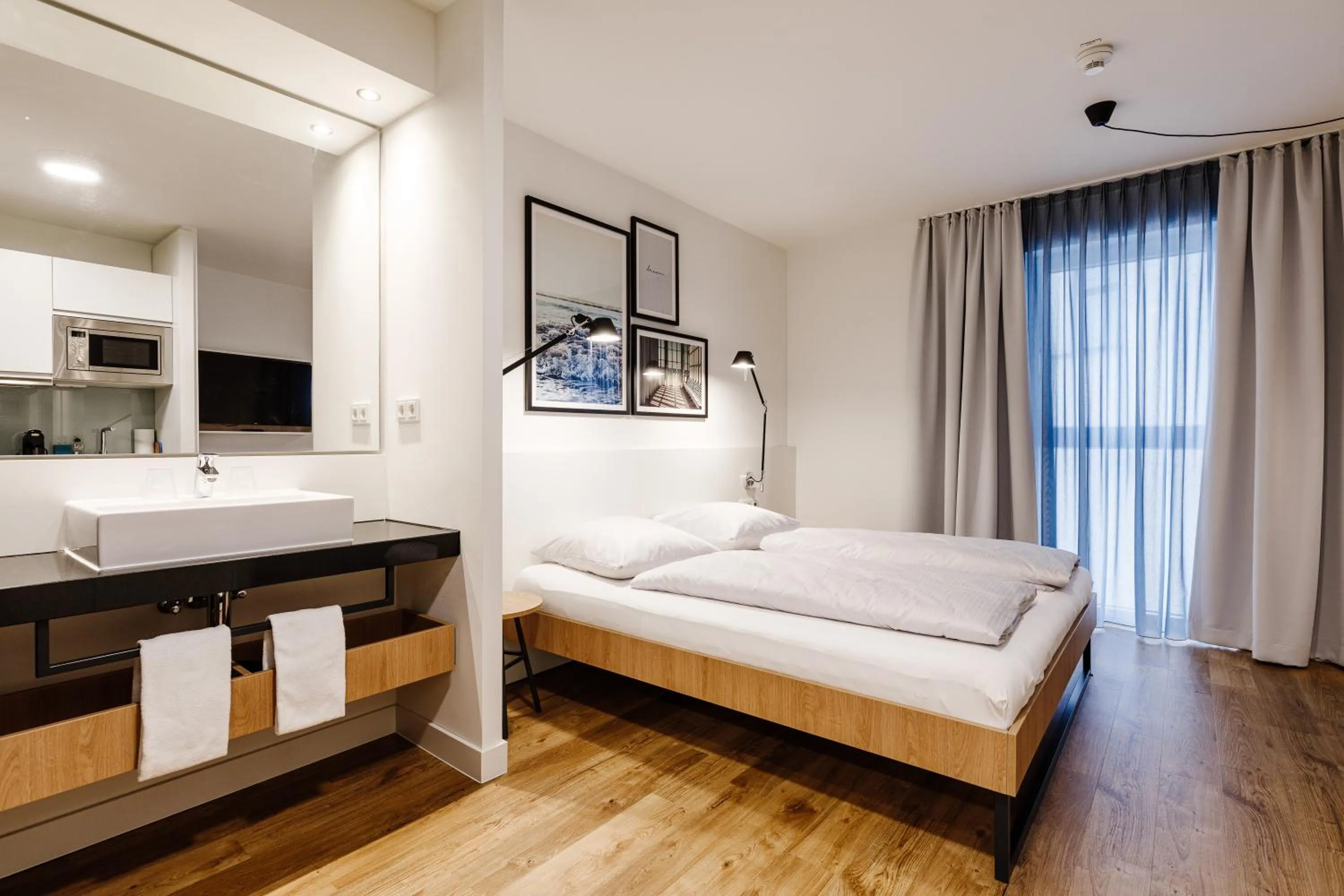 Bed in smartments Mannheim Hauptbahnhof