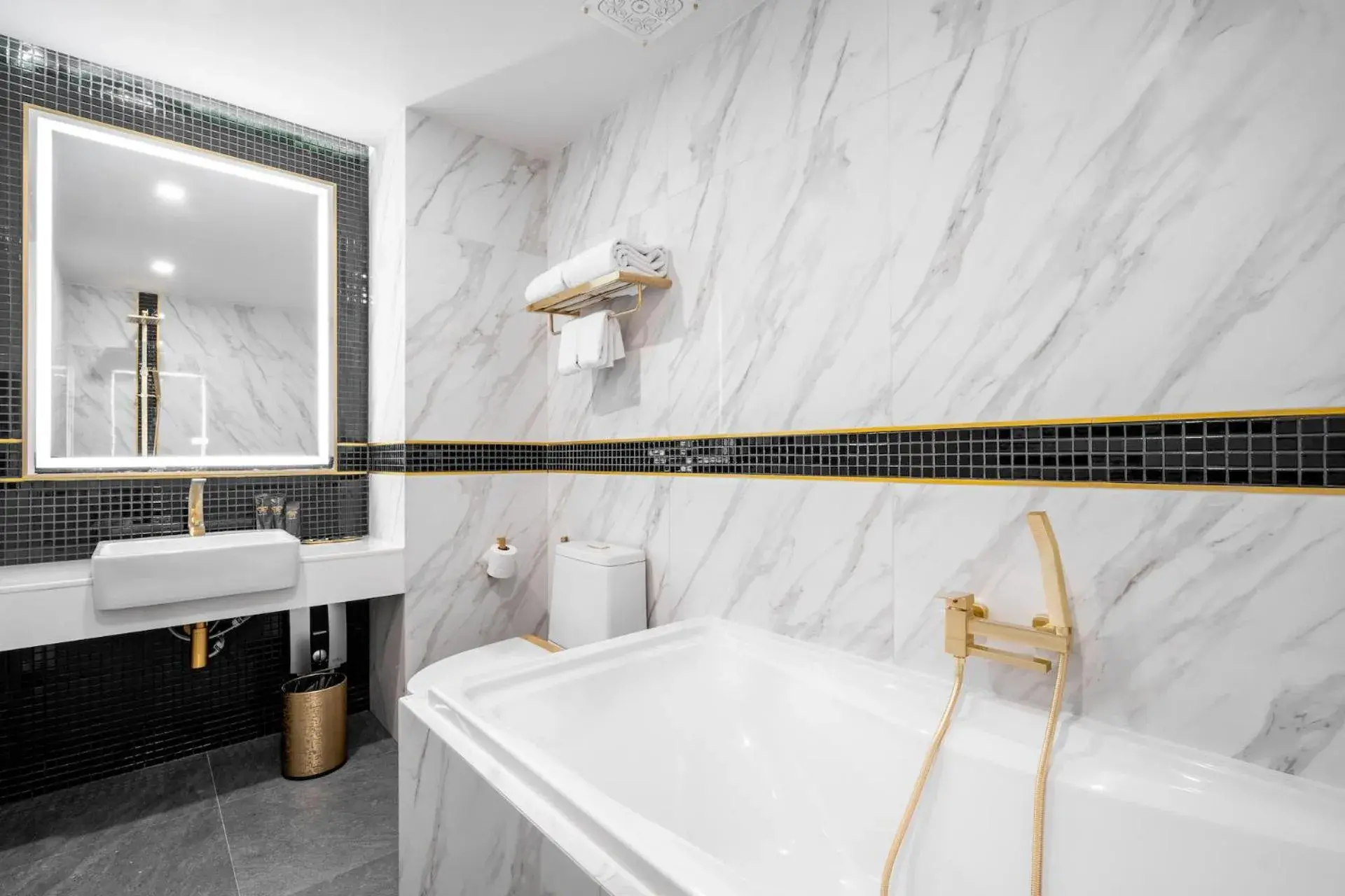 Bathroom in Ratri Hotel Phuket Old Town Bathroom in Ratri Hotel Phuket Old Town