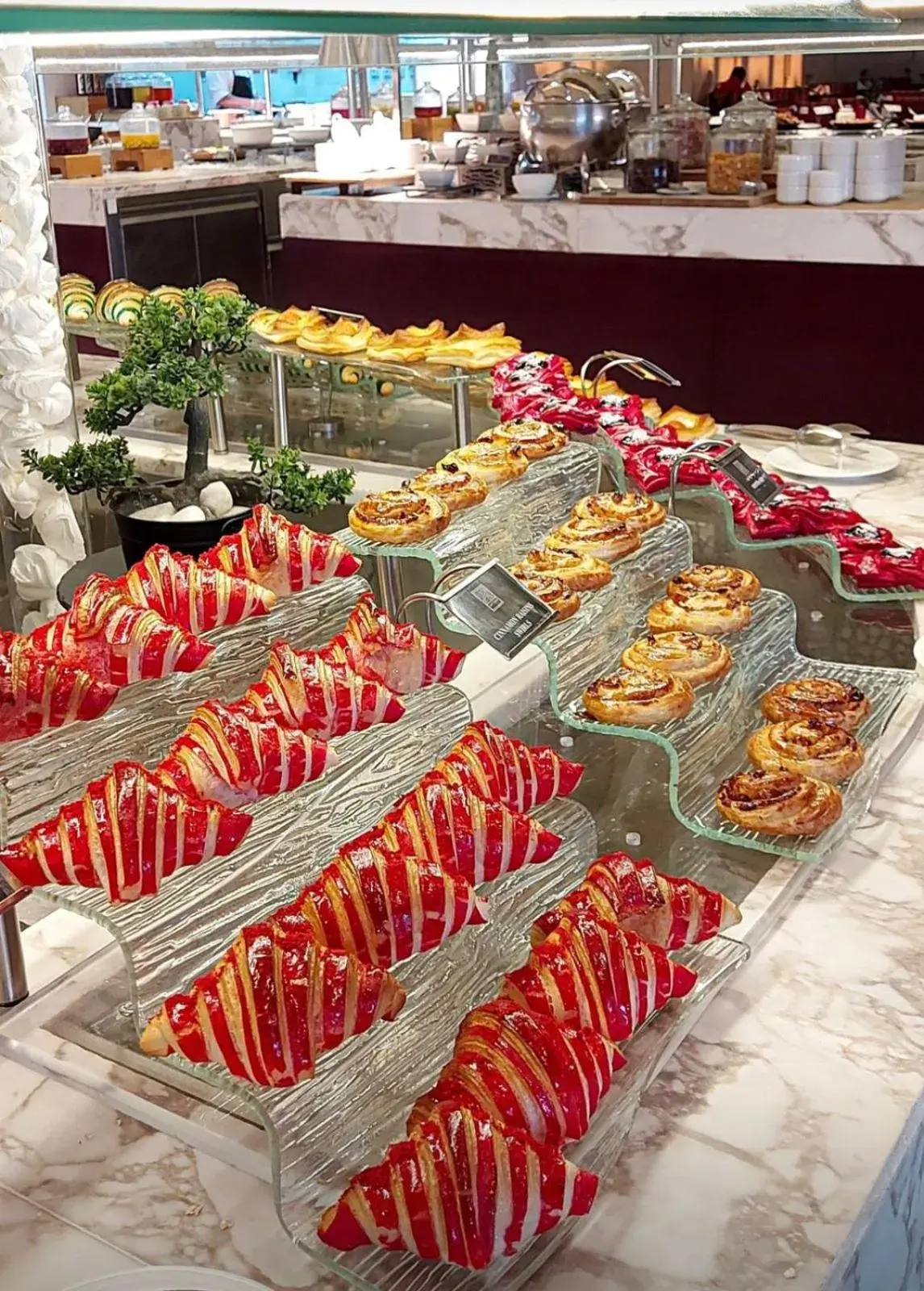 Buffet breakfast in Cheerful Al Waha Unayzah Hotel Buffet breakfast in Cheerful Al Waha Unayzah Hotel